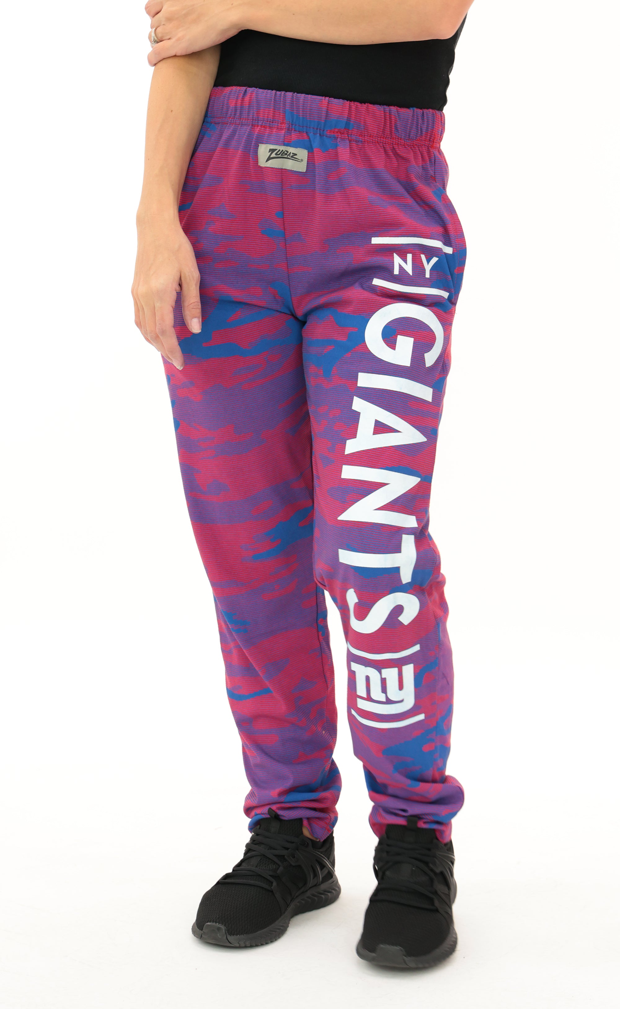 Zubaz NFL Adult Unisex Z88 Camo Lines Pants, New York Giants