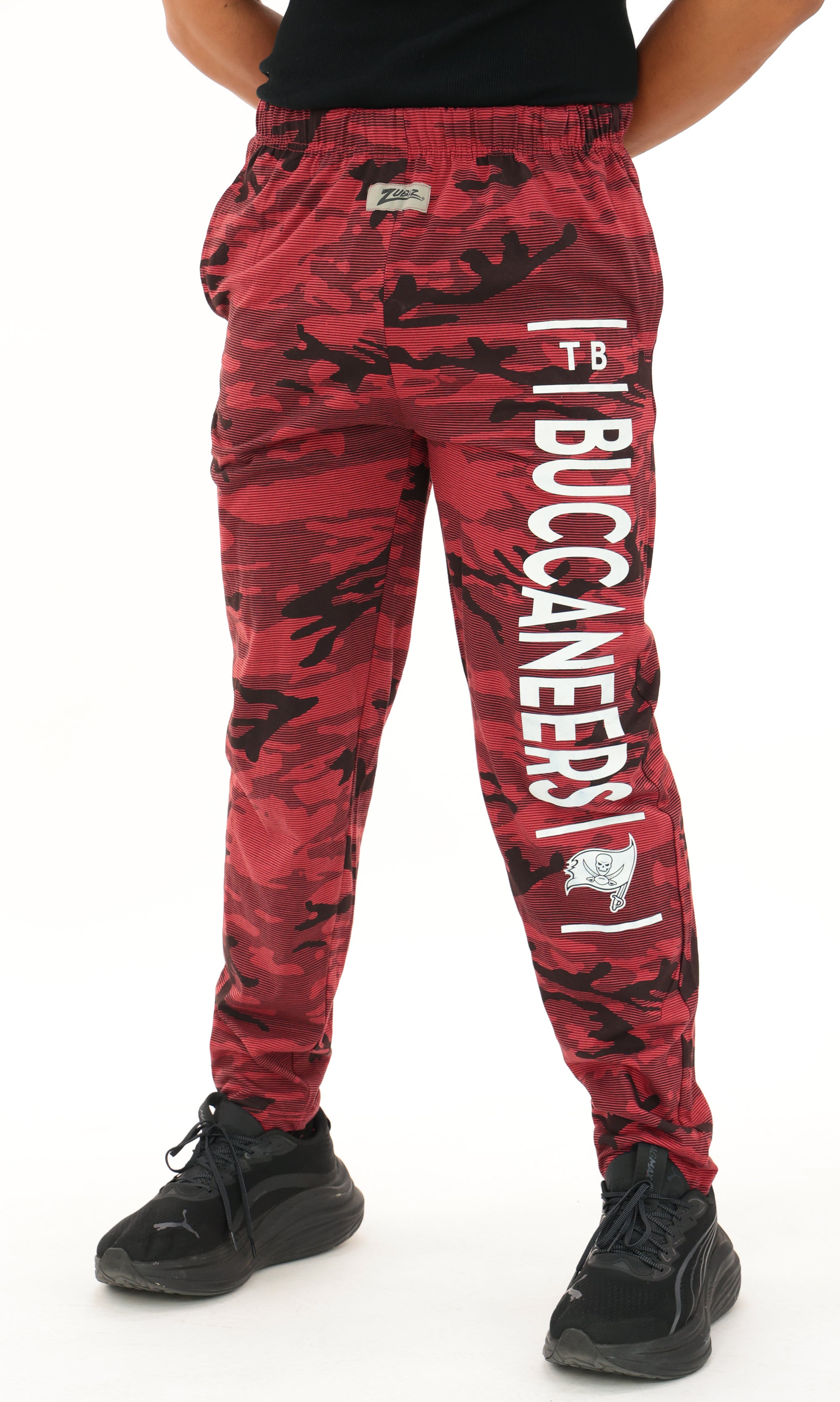 Zubaz NFL Adult Unisex Z88 Camo Lines Pants, Tampa Bay Buccaneers