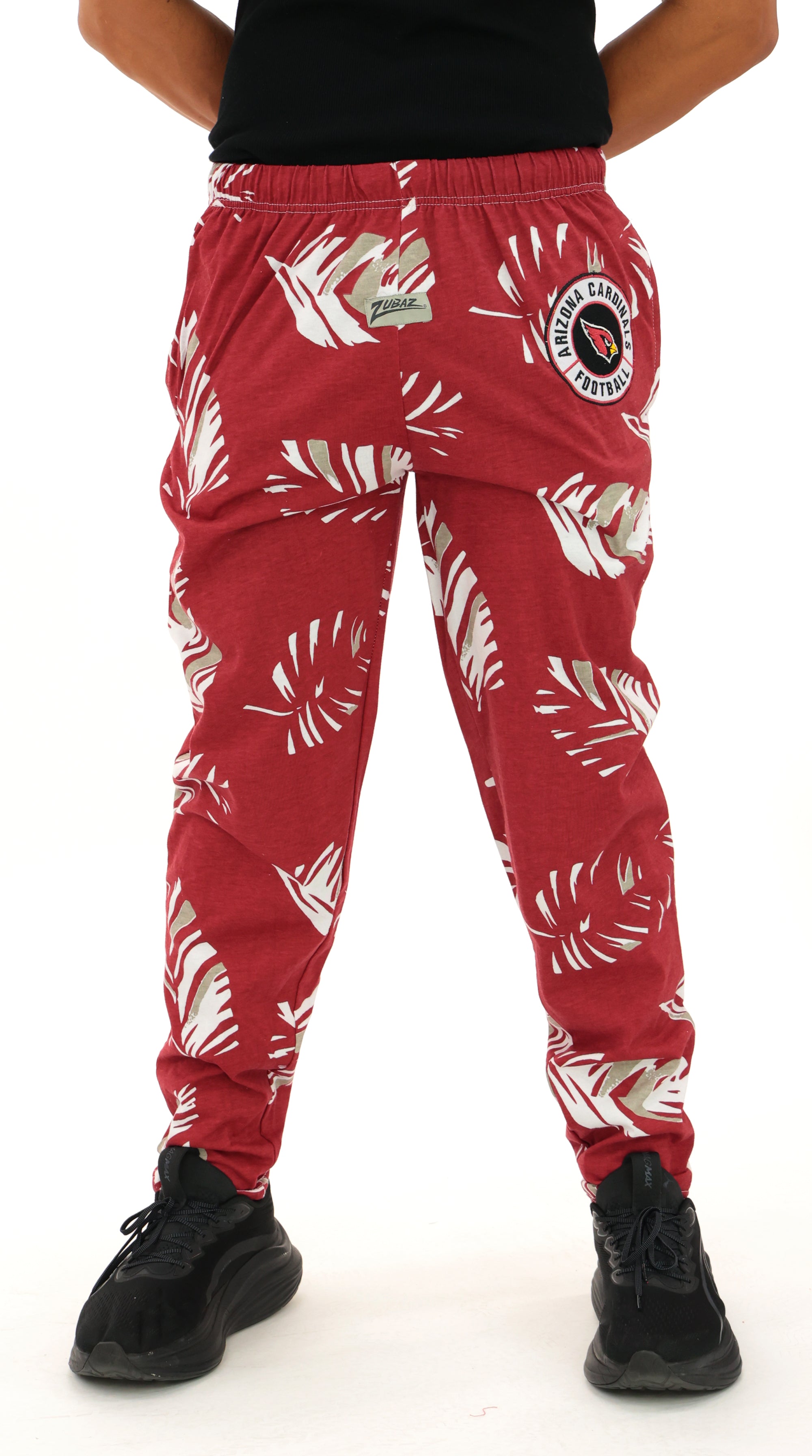 Zubaz NFL Adult Original Z88 Pant, Leaf 3 Color, Embroidered, Arizona Cardinals