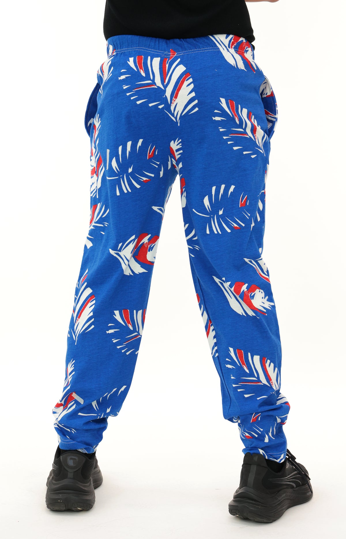 Zubaz NFL Adult Unisex Z88 Embroidered Leaf 3 Color Pants, Buffalo Bills