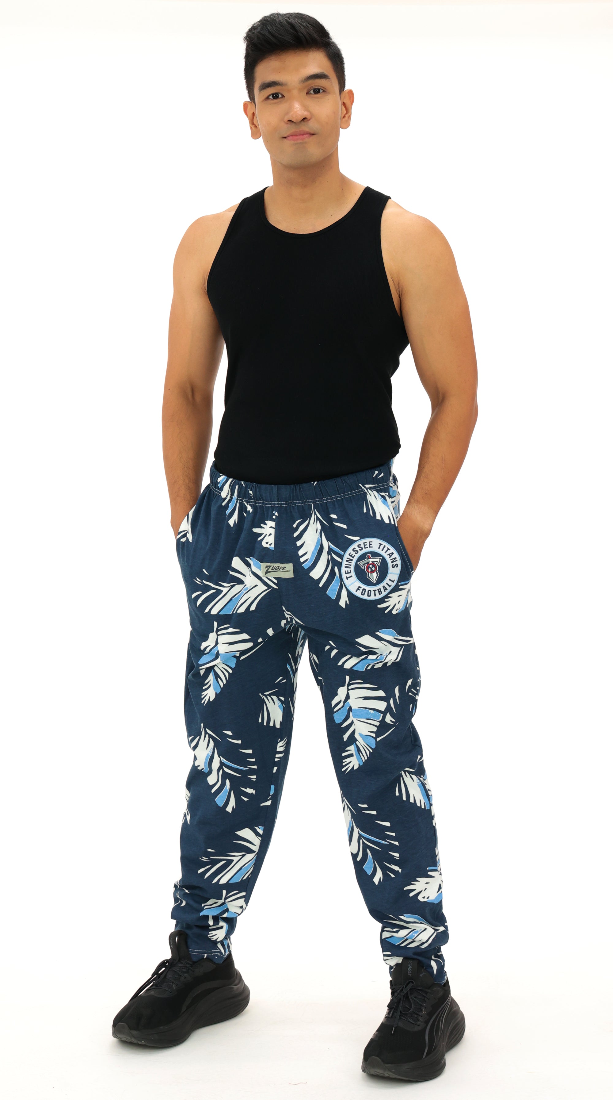 Zubaz NFL Adult Unisex Z88 Embroidered Leaf 3 Color Pants, Philadelphia Eagles