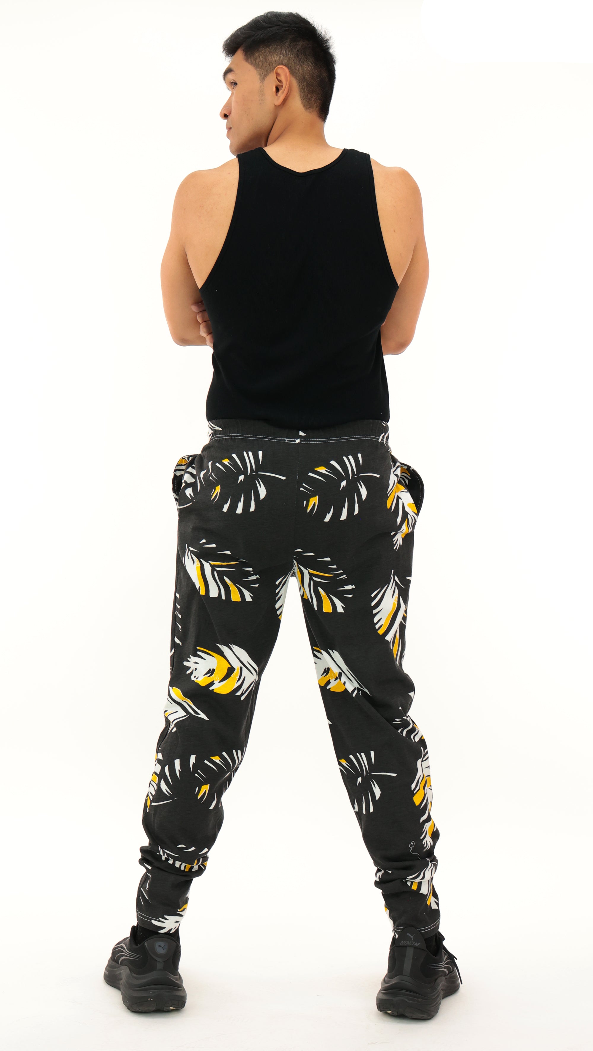 Zubaz NFL Adult Unisex Z88 Embroidered Leaf 3 Color Pants, Pittsburgh Steelers