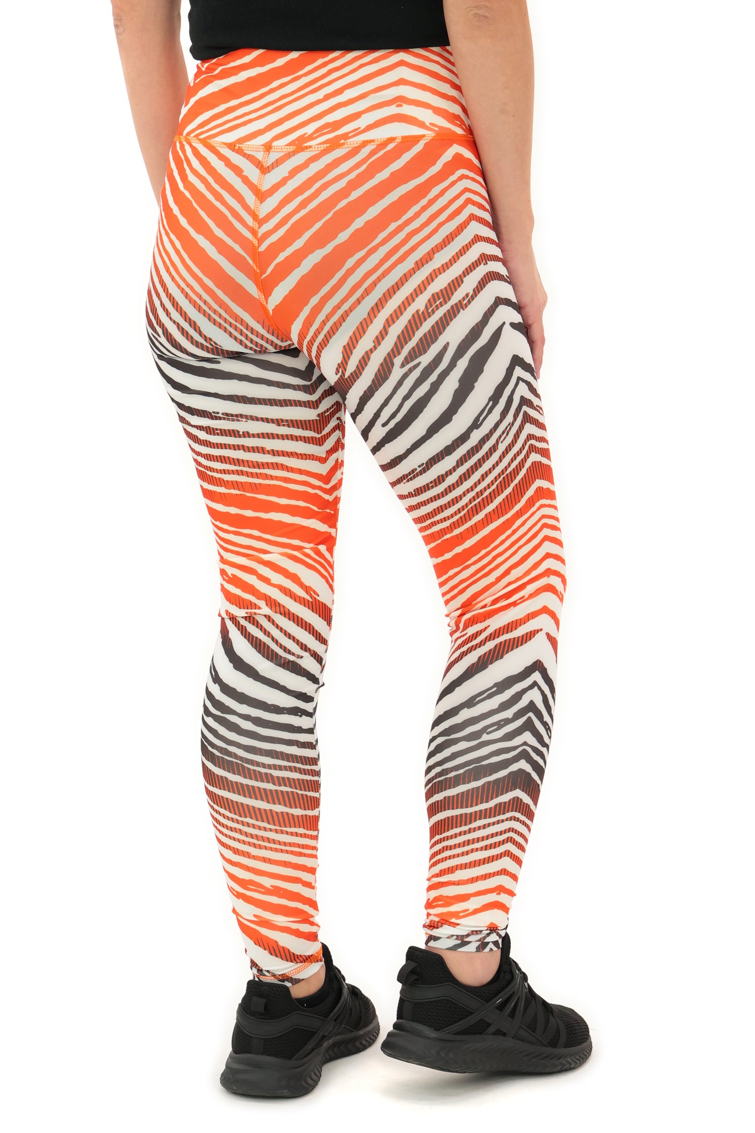 Zubaz NFL Women's Primary Logo Zebra Ombre Leggings, Cleveland Browns