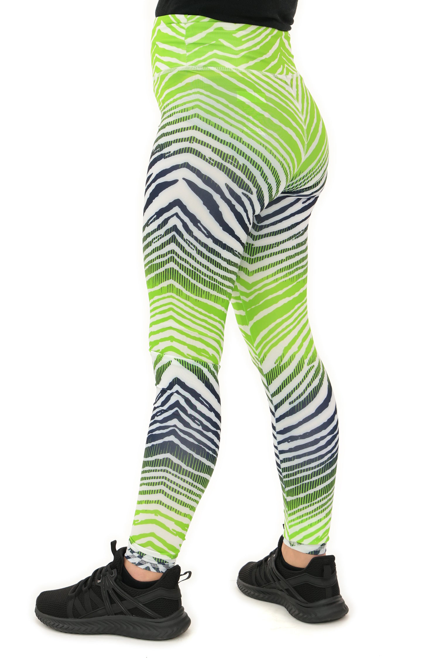 Zubaz NFL Women's Primary Logo Zebra Ombre Leggings, Seattle Seahawks