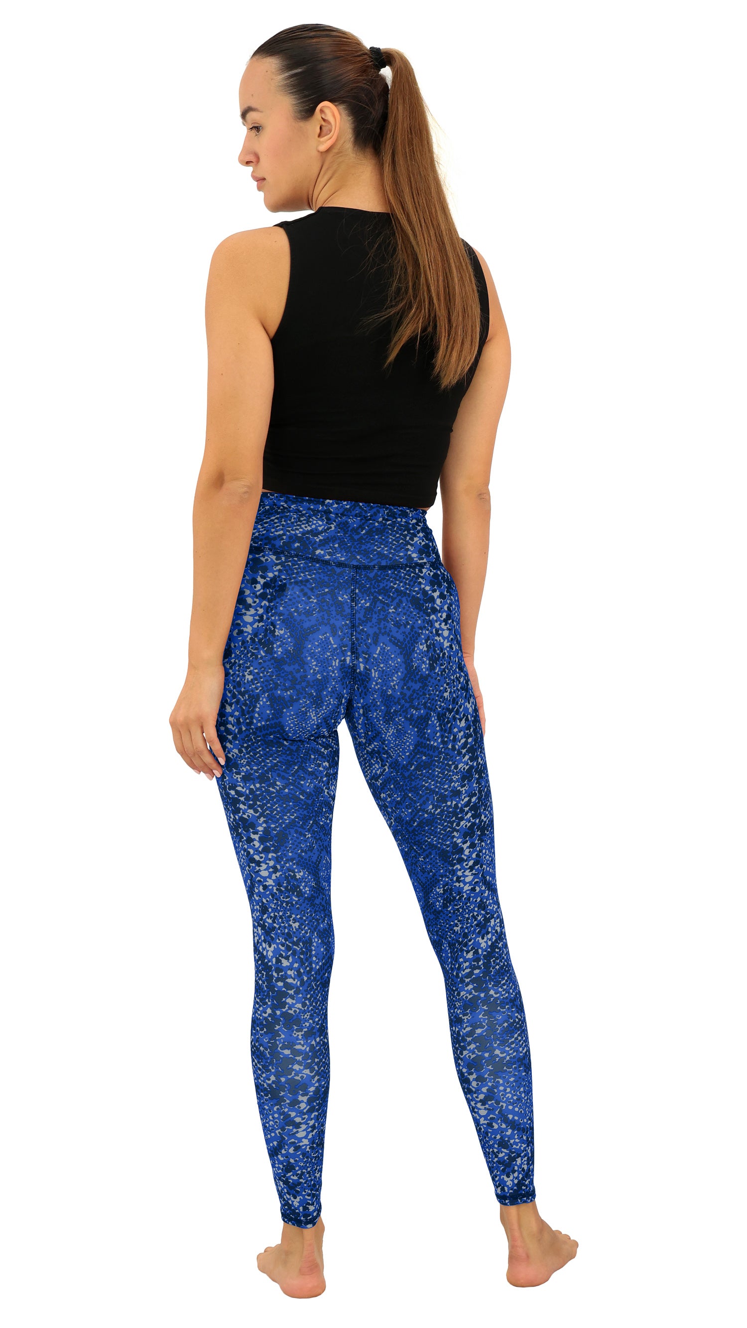 Zubaz NFL Women's Field Goal Primary Post Leggings, Indianapolis Colts