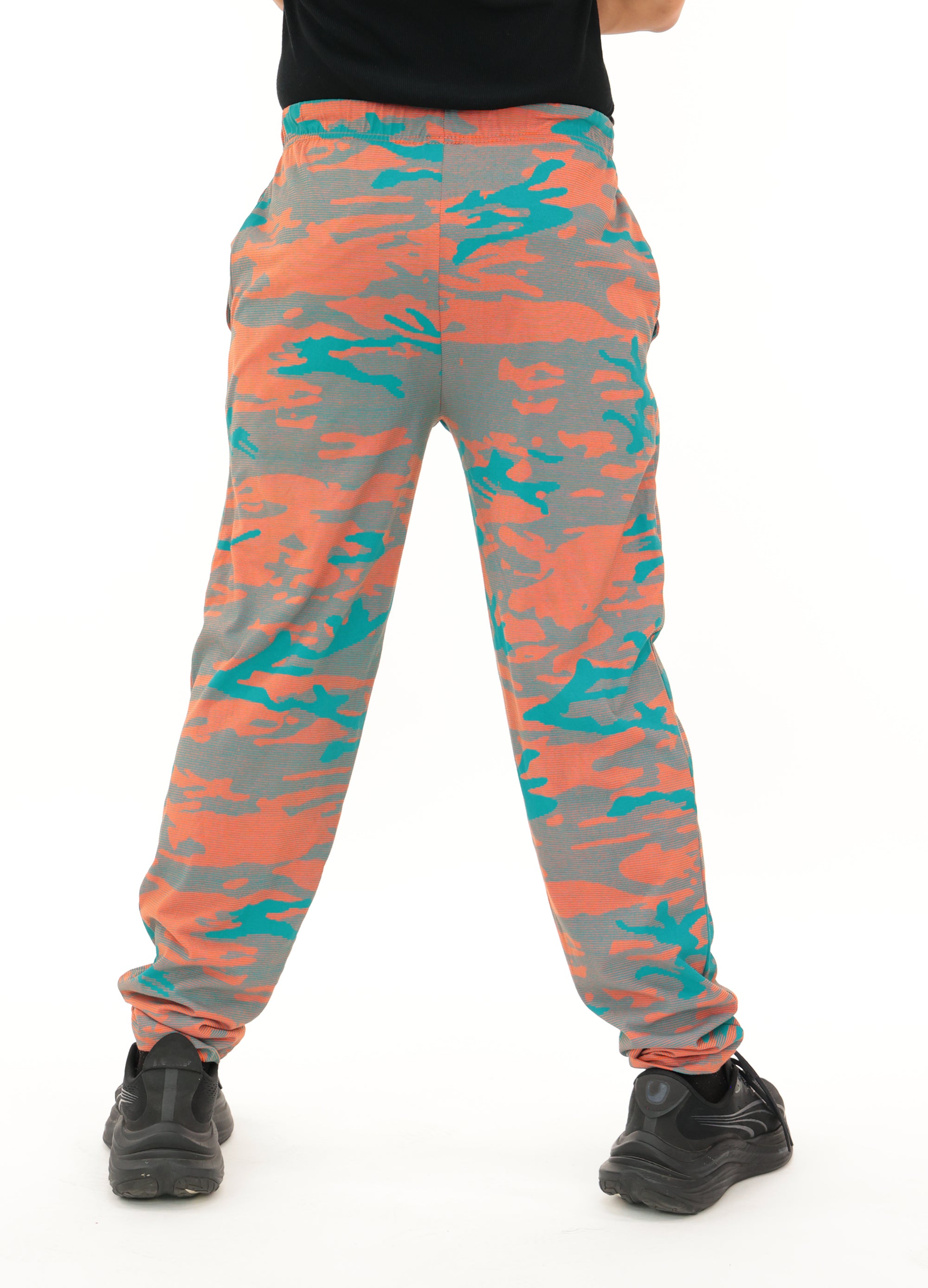 Zubaz NFL Adult Unisex Z88 Camo Lines Pants, Miami Dolphins