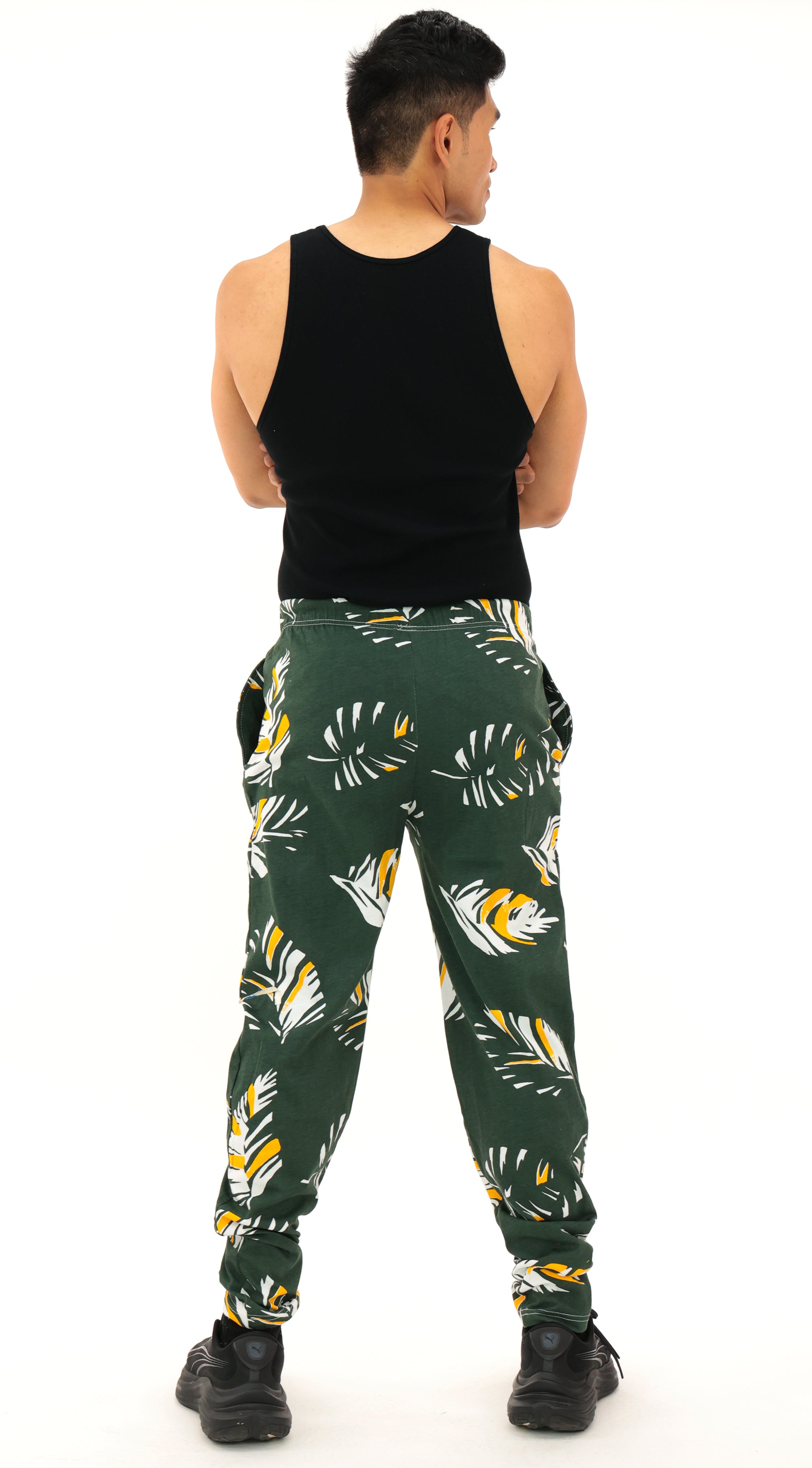 Zubaz NFL Adult Unisex Z88 Embroidered Leaf 3 Color Pants, Green Bay P