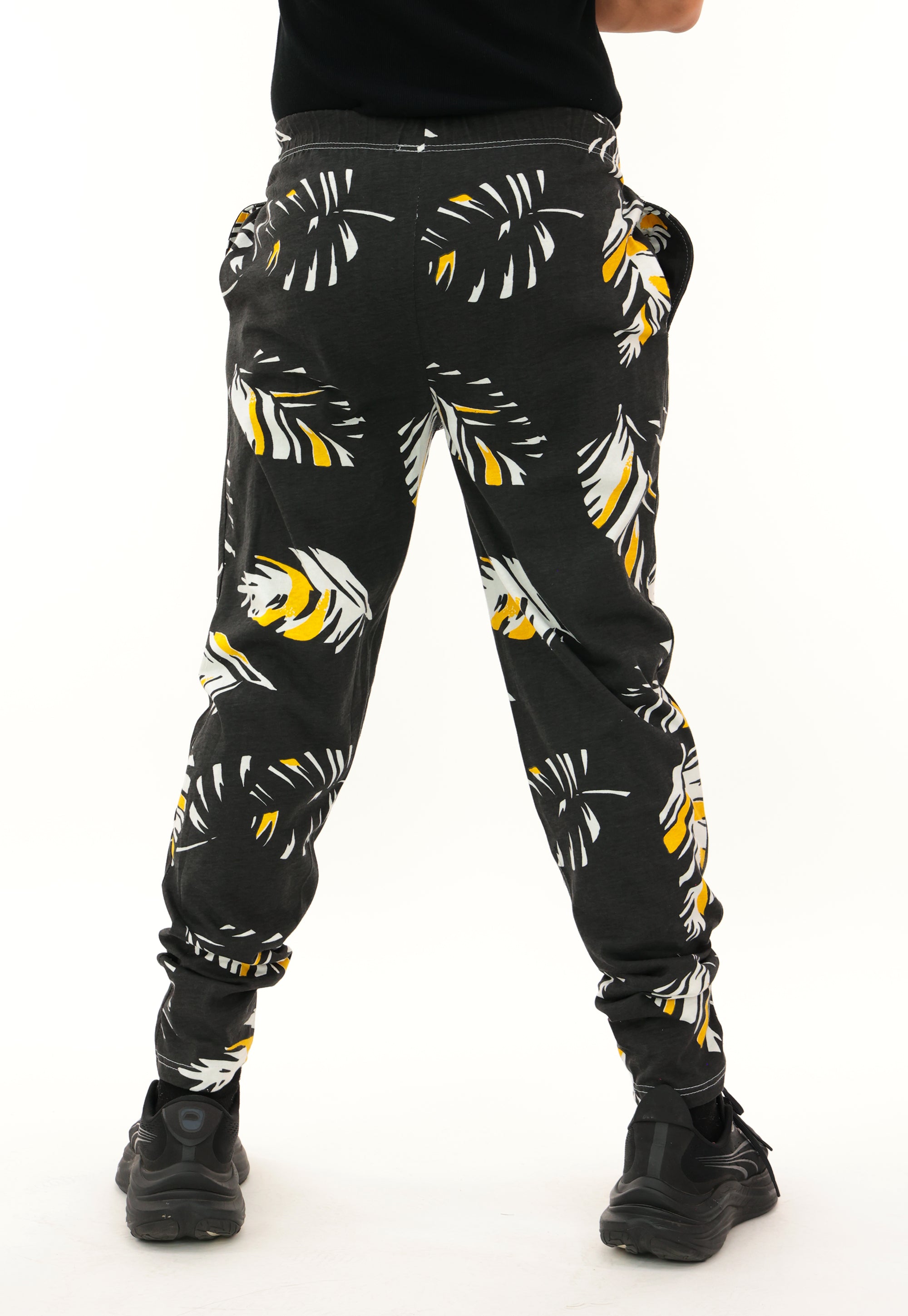 Zubaz NFL Adult Unisex Z88 Embroidered Leaf 3 Color Pants, Pittsburgh Steelers