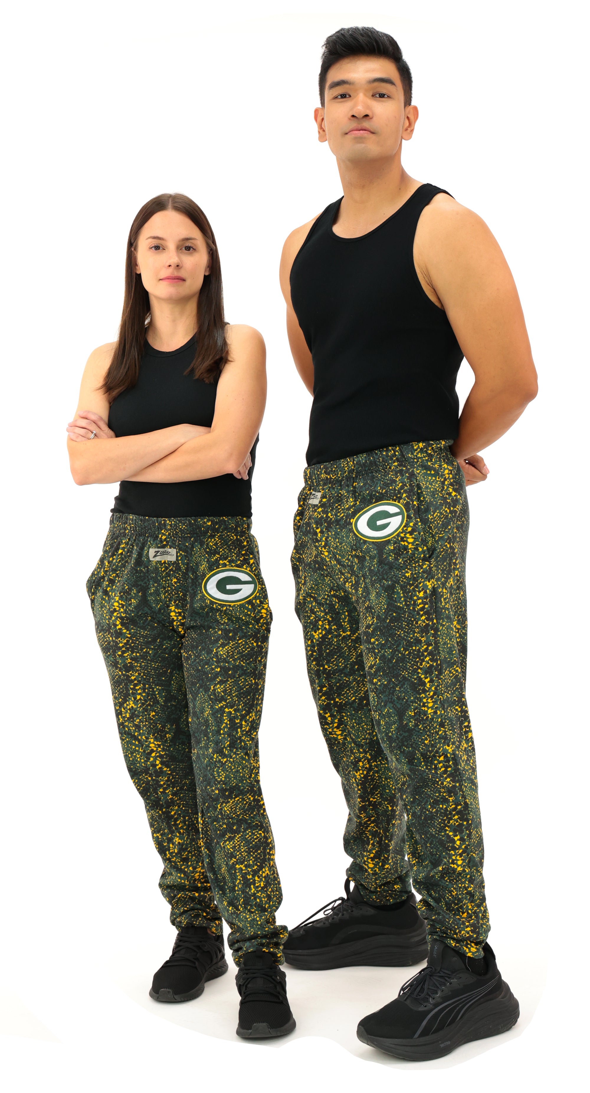Zubaz NFL Green Bay Packers Adult Unisex Post Pattern Z88 Embroidered
