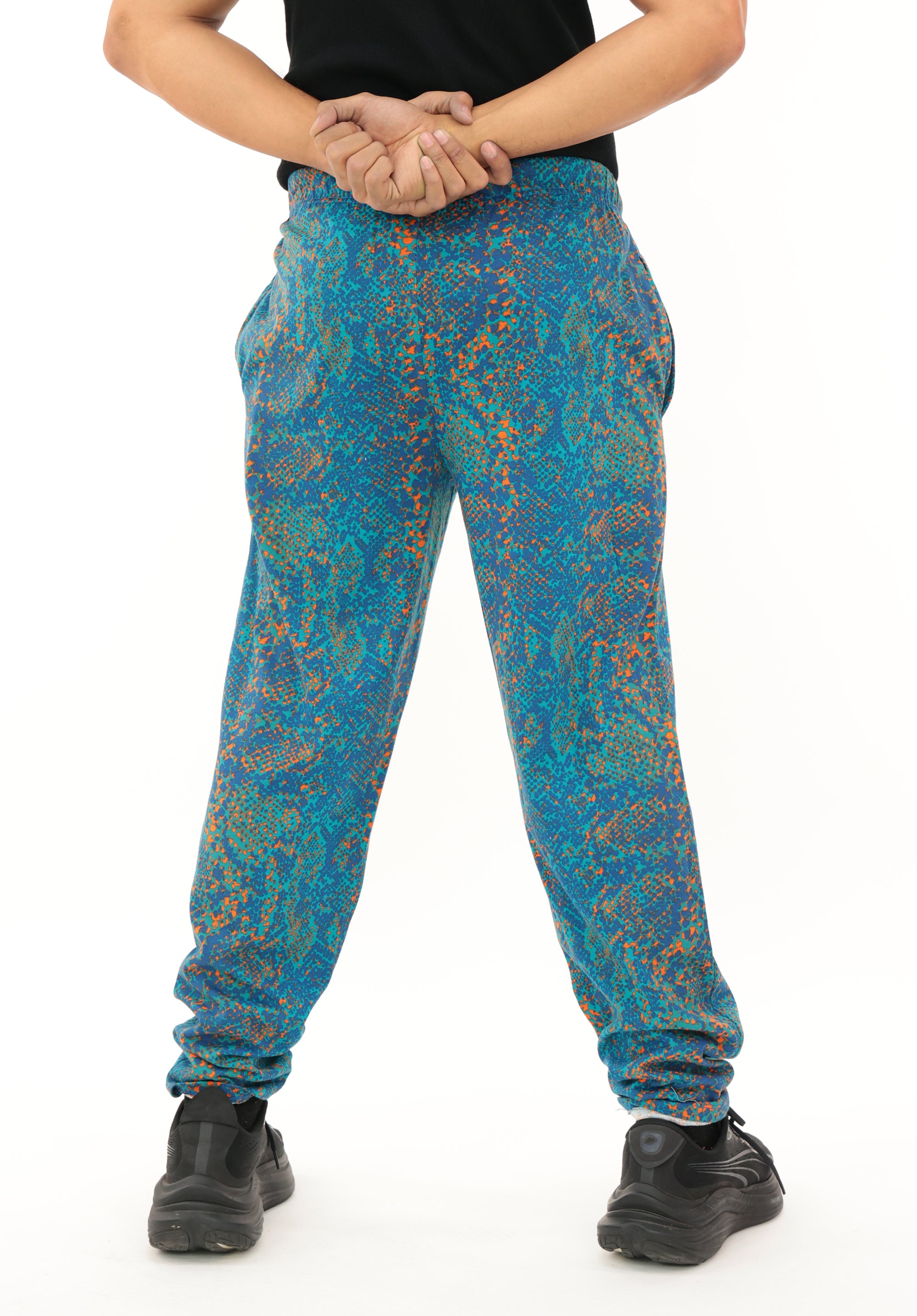 Zubaz NFL Adult Unisex Z88 Embroidered Post Pattern Pants, Miami Dolphins