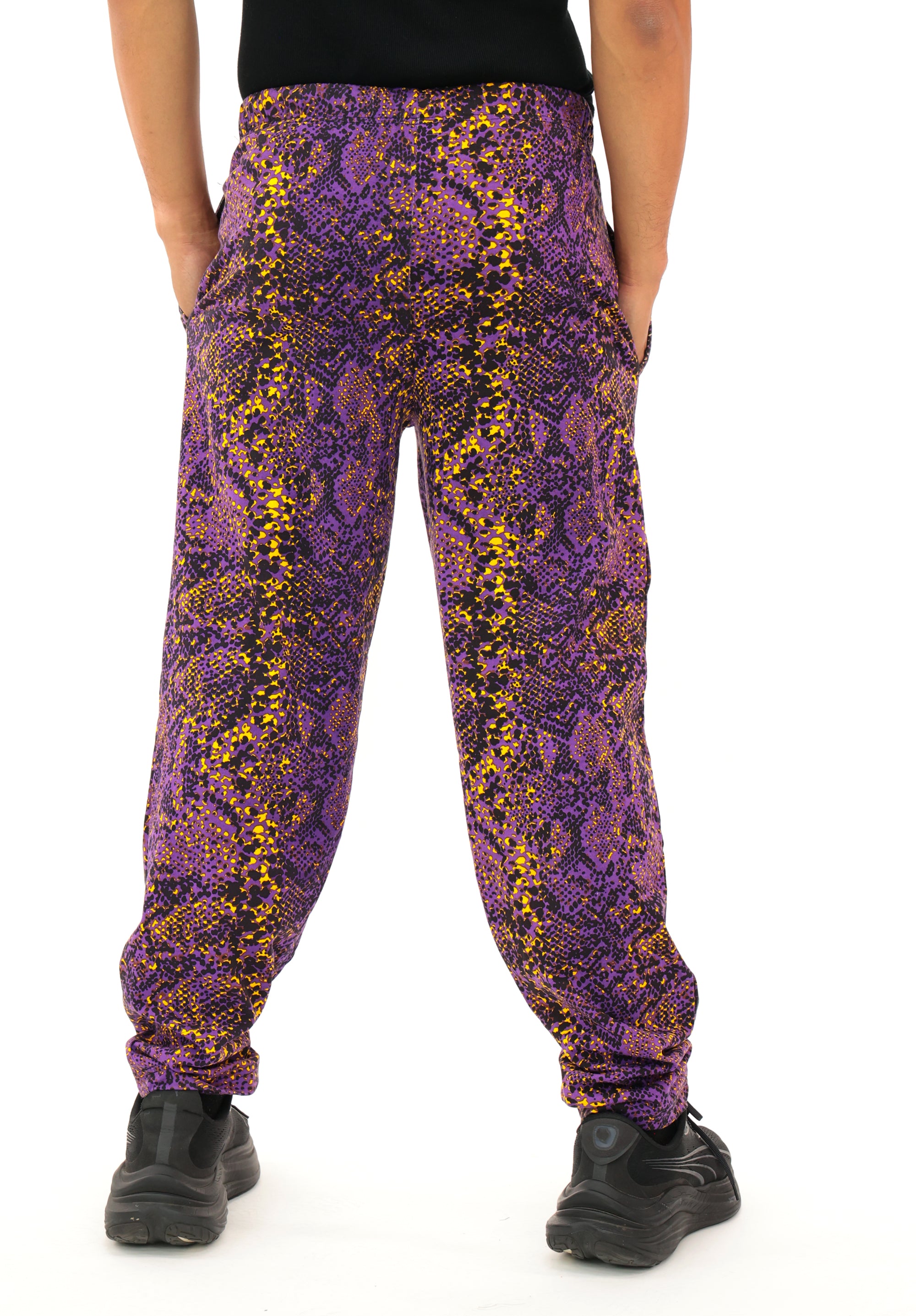 Zubaz NFL Adult Unisex Z88 Embroidered Post Pattern Pants, Minnesota Vikings