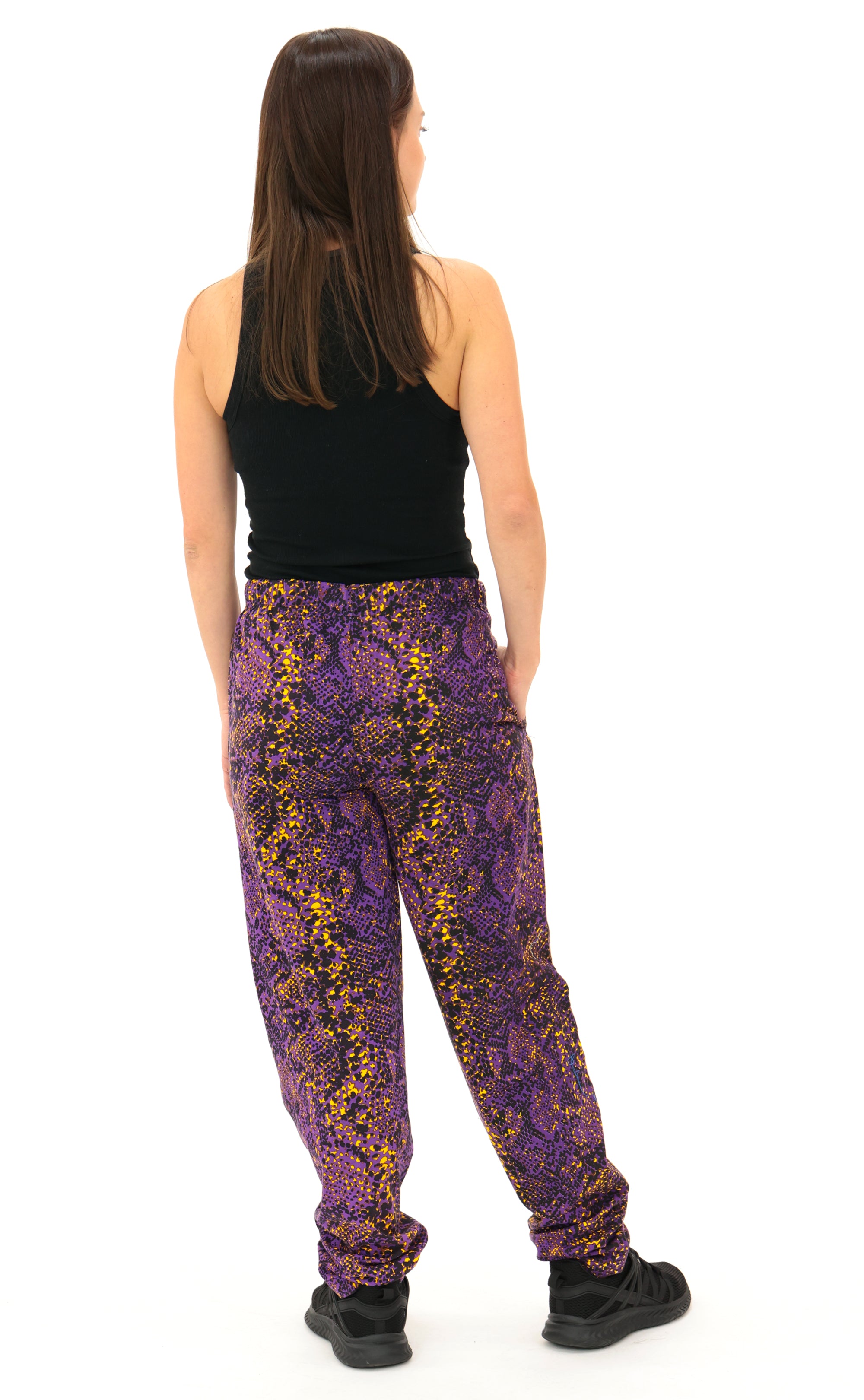 Zubaz NFL Adult Unisex Z88 Embroidered Post Pattern Pants, Minnesota Vikings