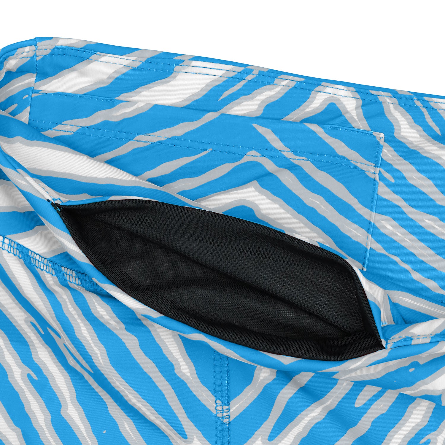 Zubaz NFL Women's Embroidered 3 Color Zebra Leggings, Detroit Lions