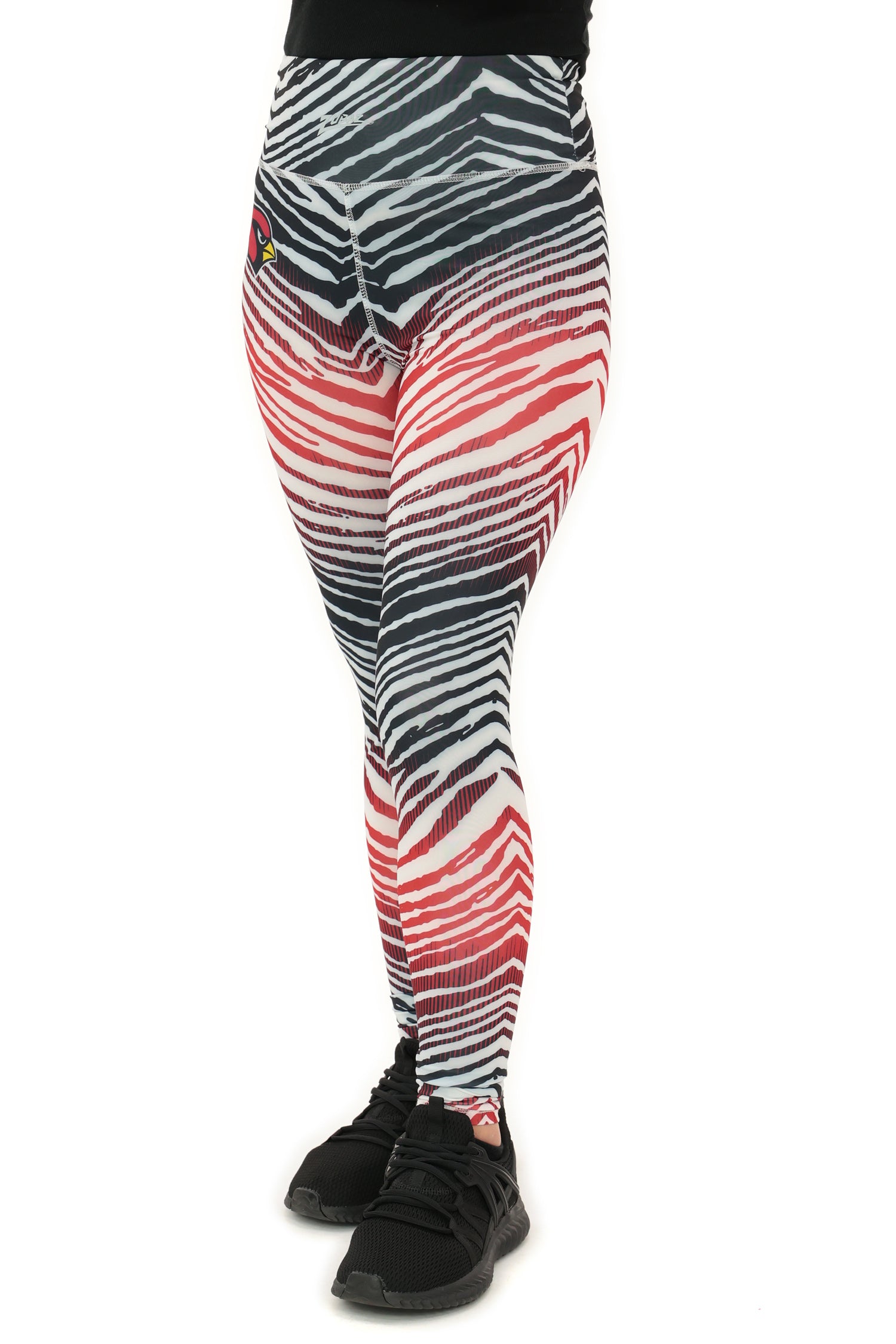 Zubaz NFL Women's Primary Logo Zebra Ombre Leggings, Arizona Cardinals