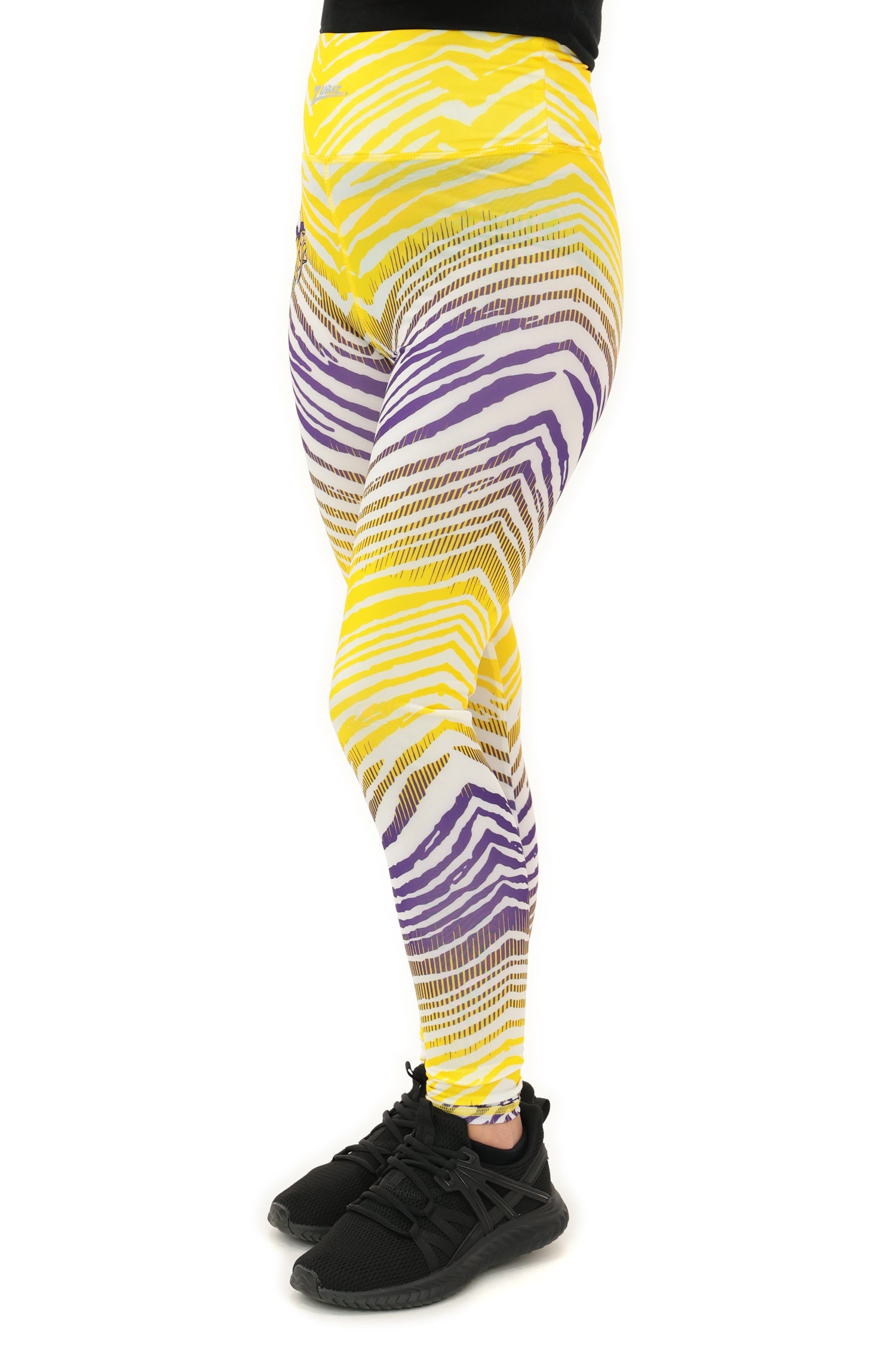 Zubaz NFL Women's Primary Logo Zebra Ombre Leggings, Minnesota Vikings