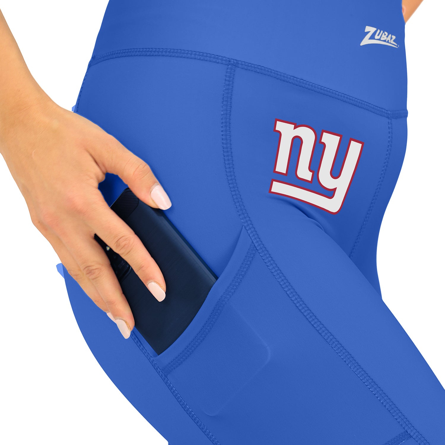 Zubaz NFL Women's Fade Primary Logo Leggings, New York Giants