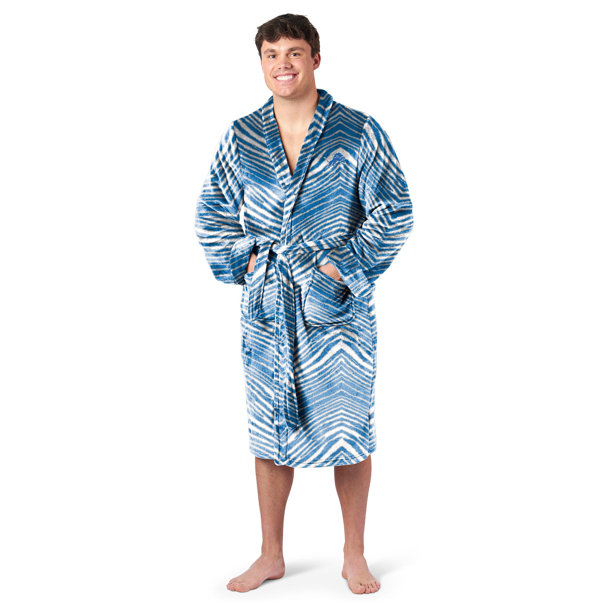 Zubaz X Northwest SCATTER PRINT ROBE ZUBAZ - LIONS