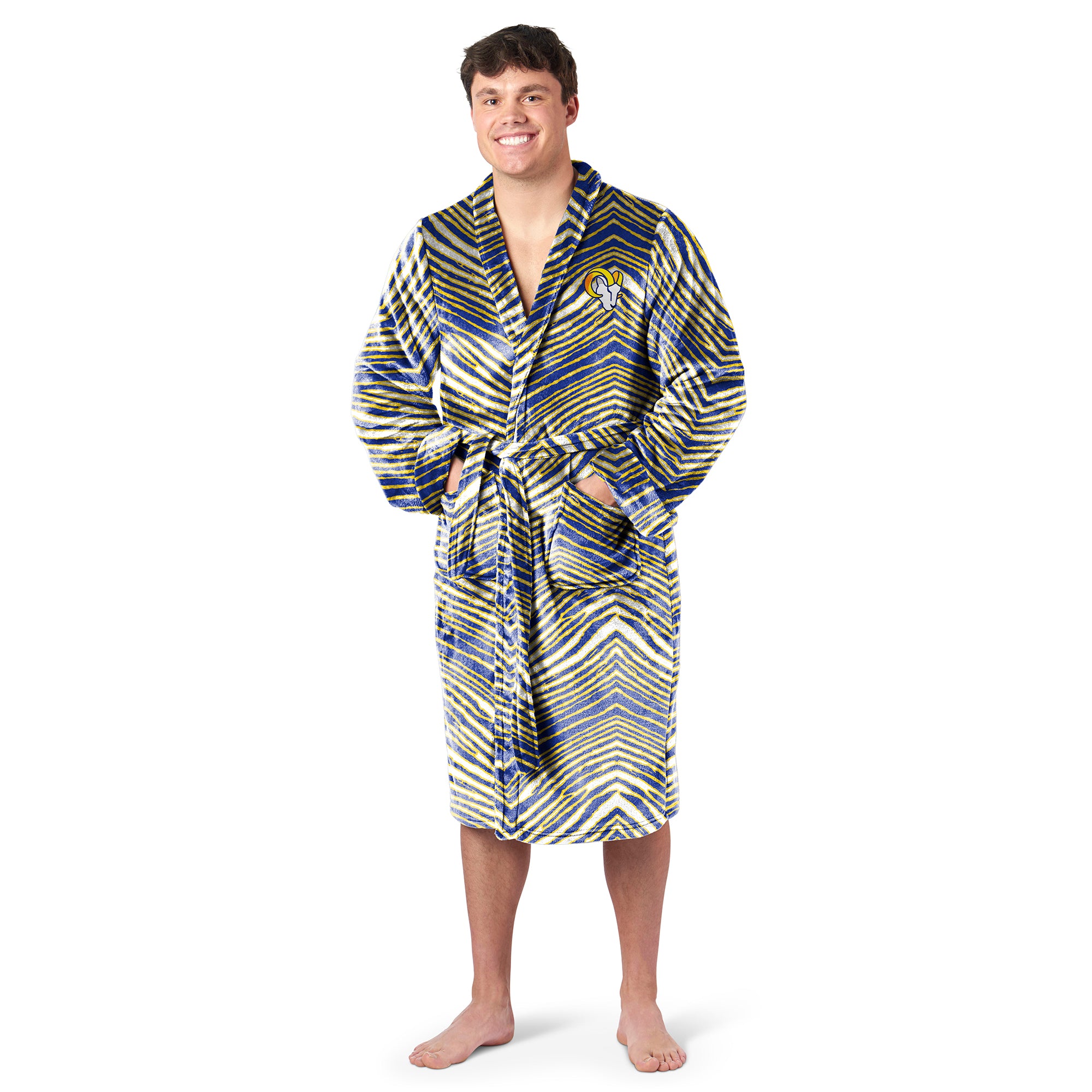 Zubaz X Northwest SCATTER PRINT ROBE ZUBAZ - LA RAMS