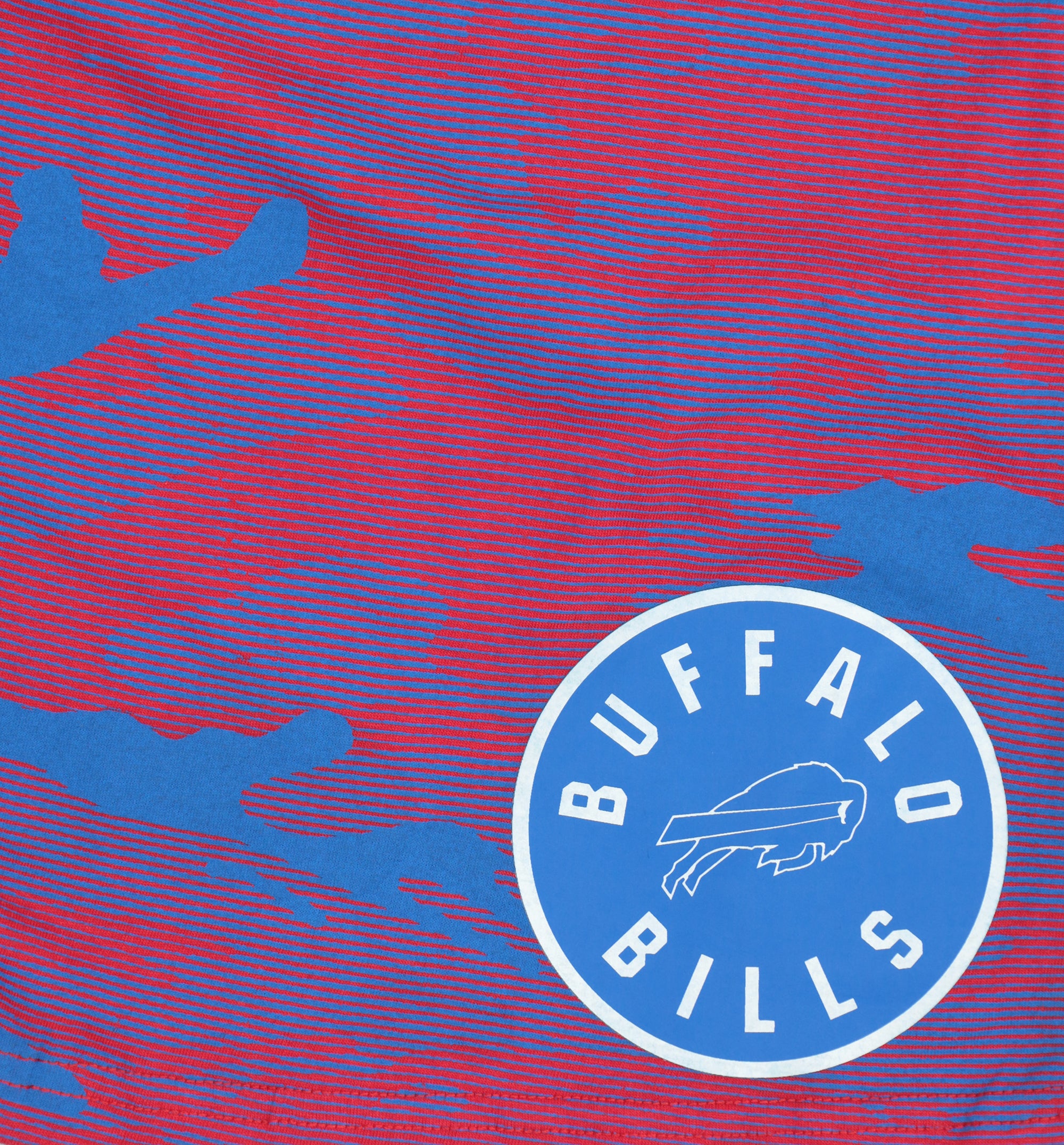 Zubaz NFL Adult Unisex Z88 Camo Lines Shorts, Buffalo Bills