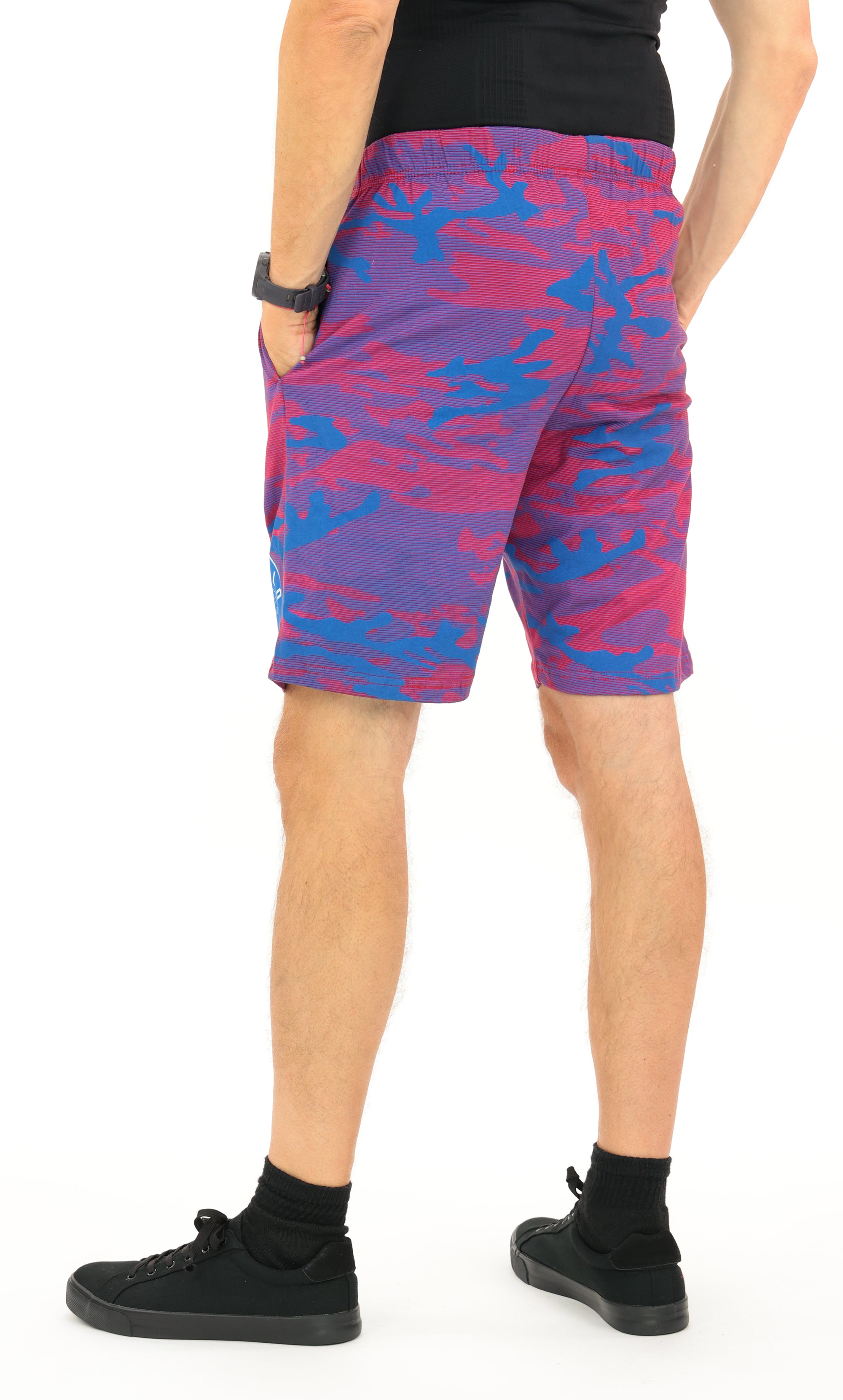 Zubaz NFL Adult Unisex Z88 Camo Lines Shorts, Buffalo Bills