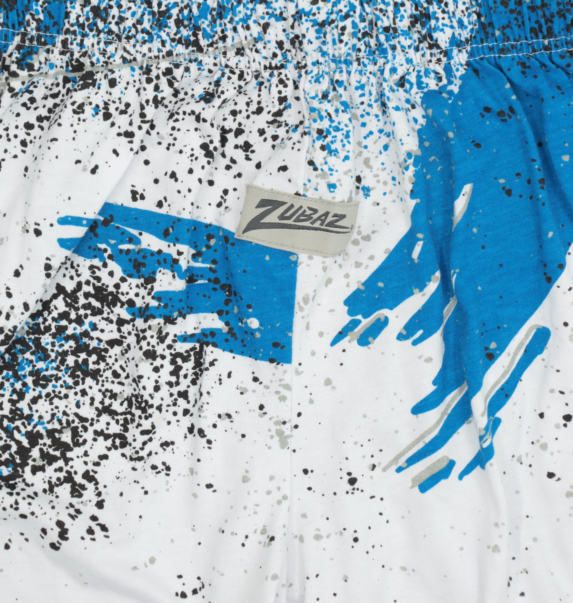 Zubaz NFL Adult Unisex Z88 Embroidered Confetti 3 Team Color Shorts, Detroit Lions