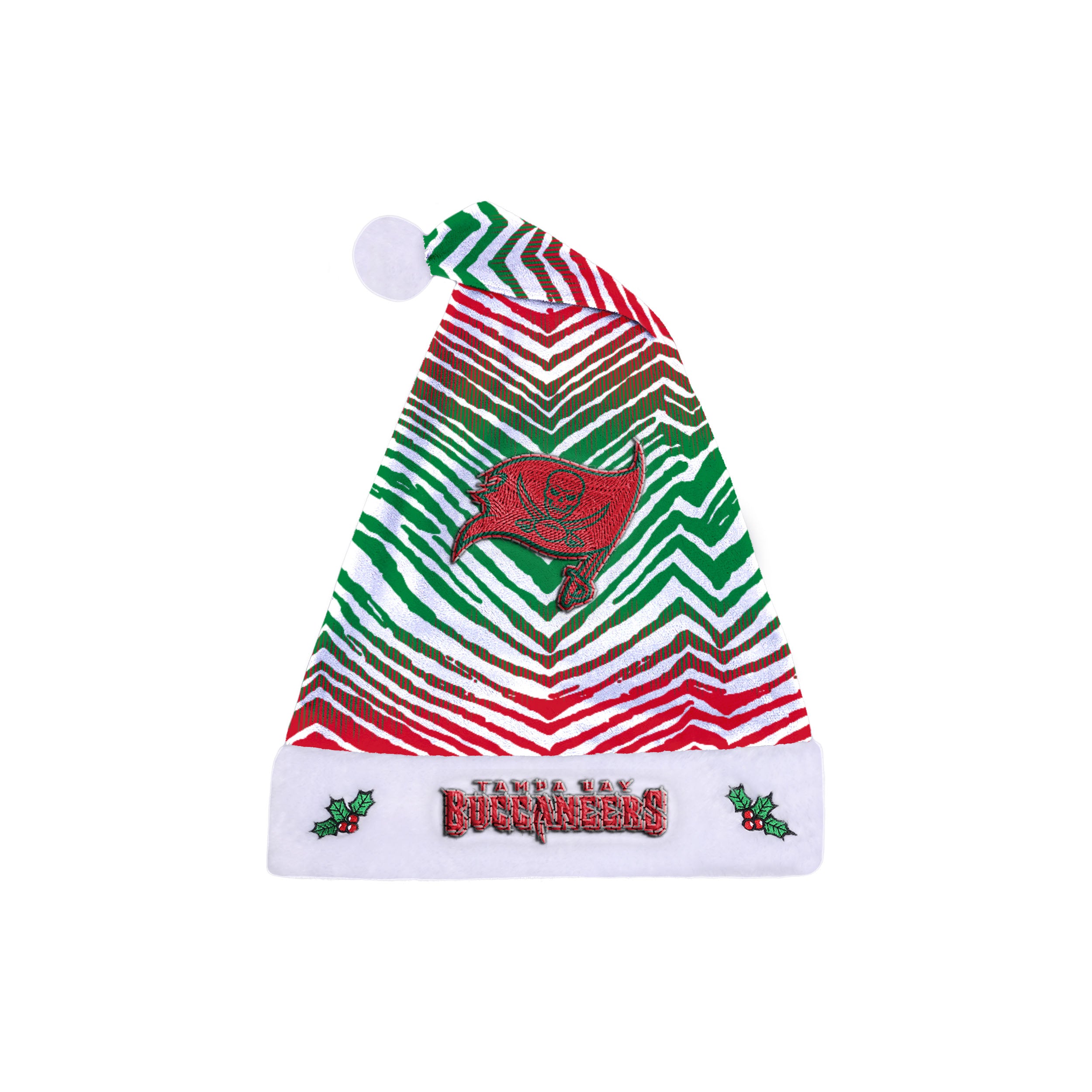 Zubaz Santa Hat NFL Tampa Bay Buccaneers - Red and green
