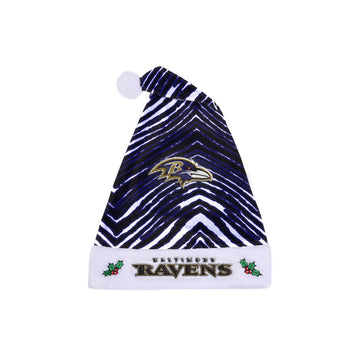 Zubaz Santa Hat NFL Baltimore Ravens - Team color