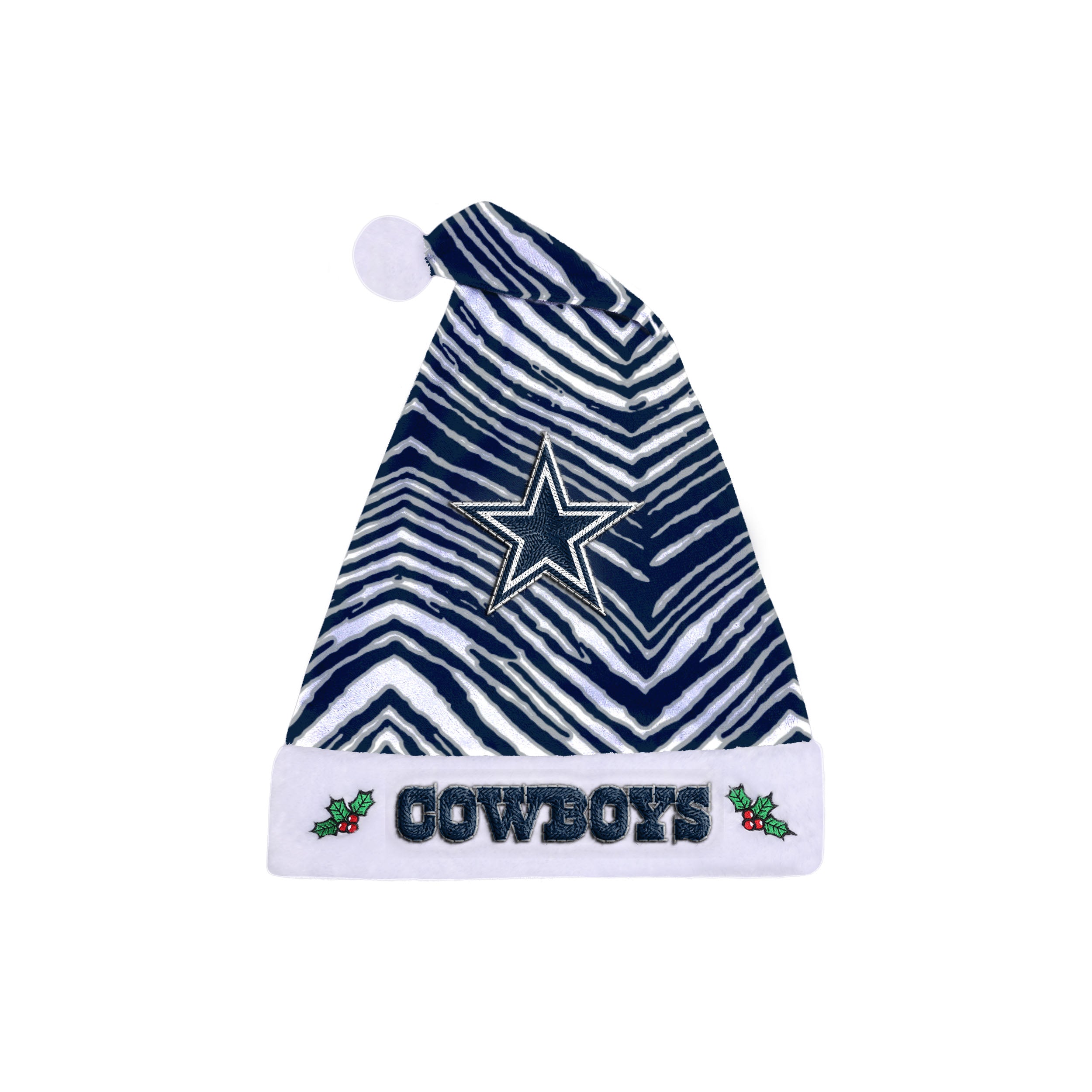 Zubaz Santa Hat NFL Dallas Cowboys - Team color