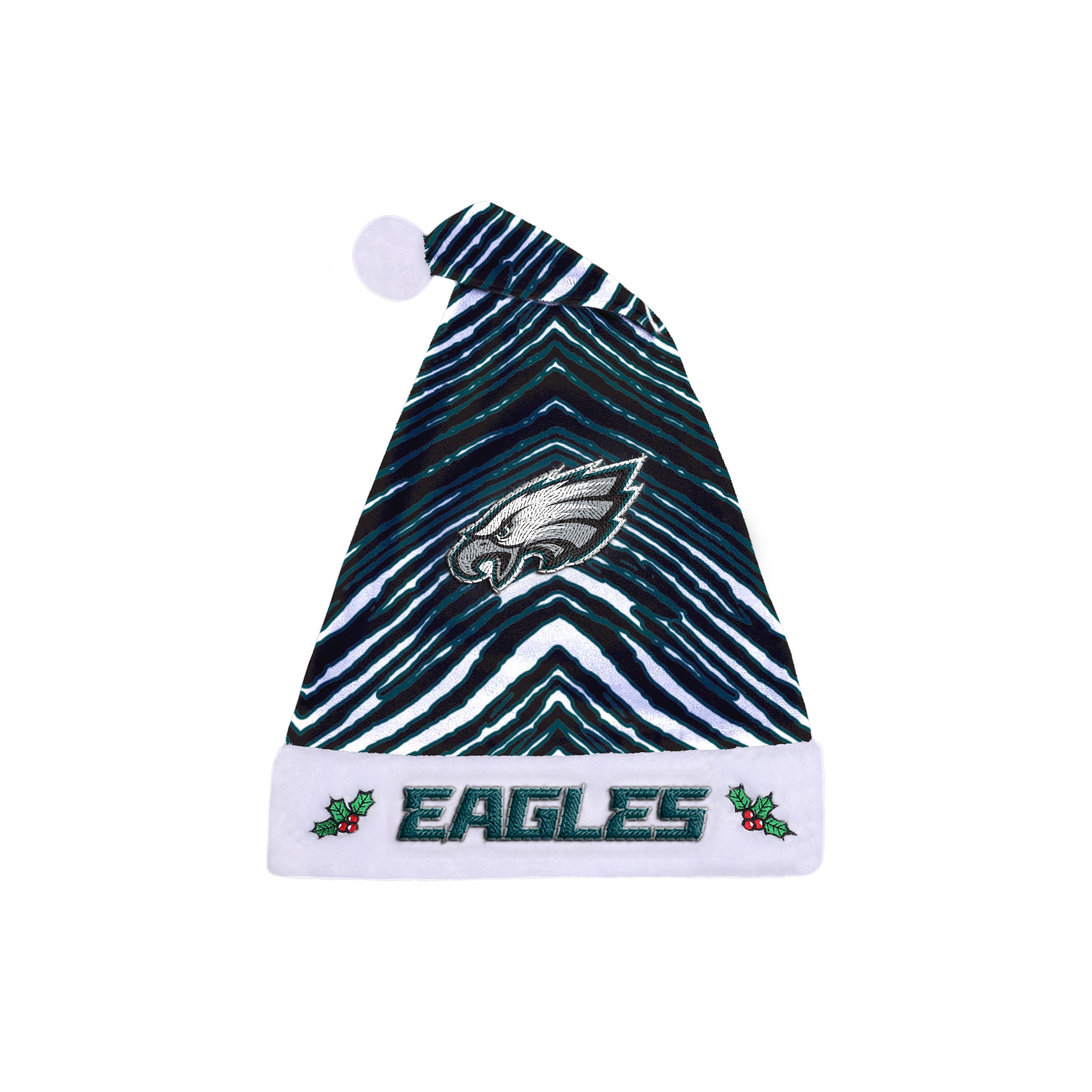 Zubaz Santa Hat NFL Philadelphia Eagles - Team color