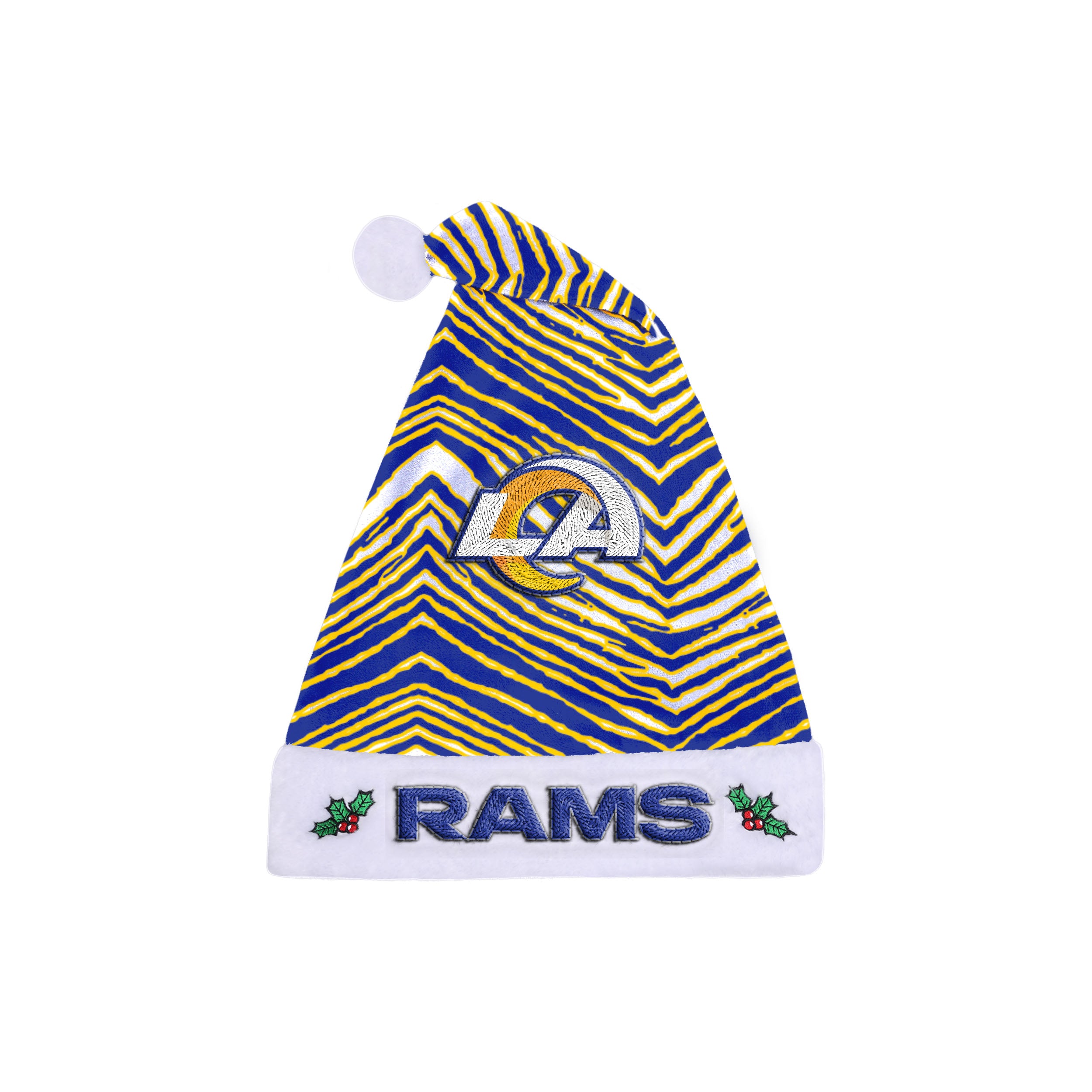 Zubaz Santa Hat NFL Los Angeles Rams - Team color