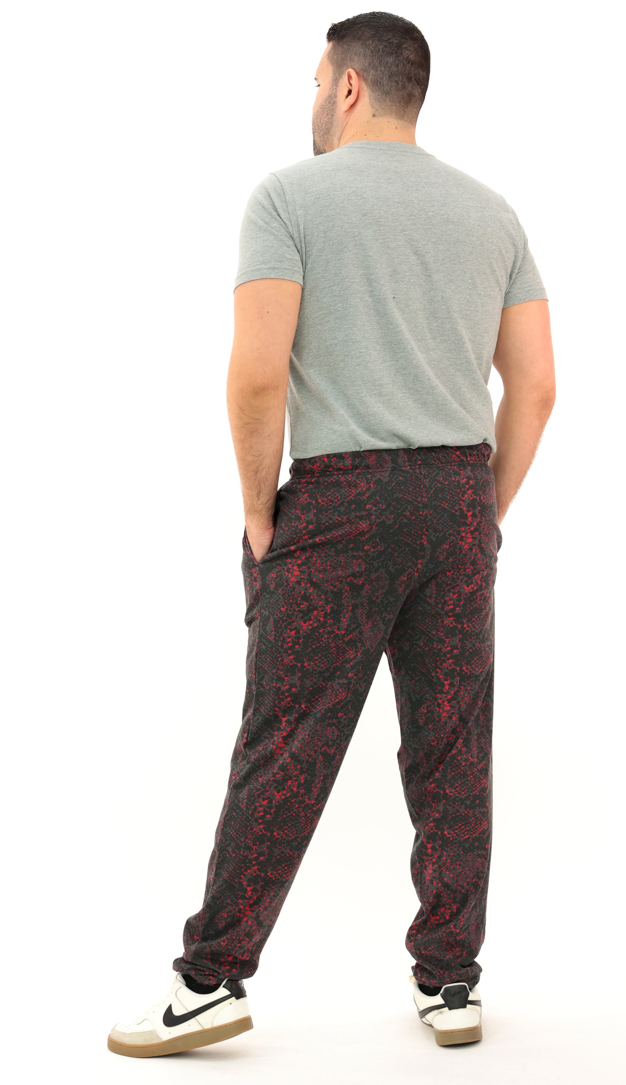 Zubaz NFL Adult Unisex for Men and Women Z88 Embroidered Post Pattern Pants, Atlanta Falcons