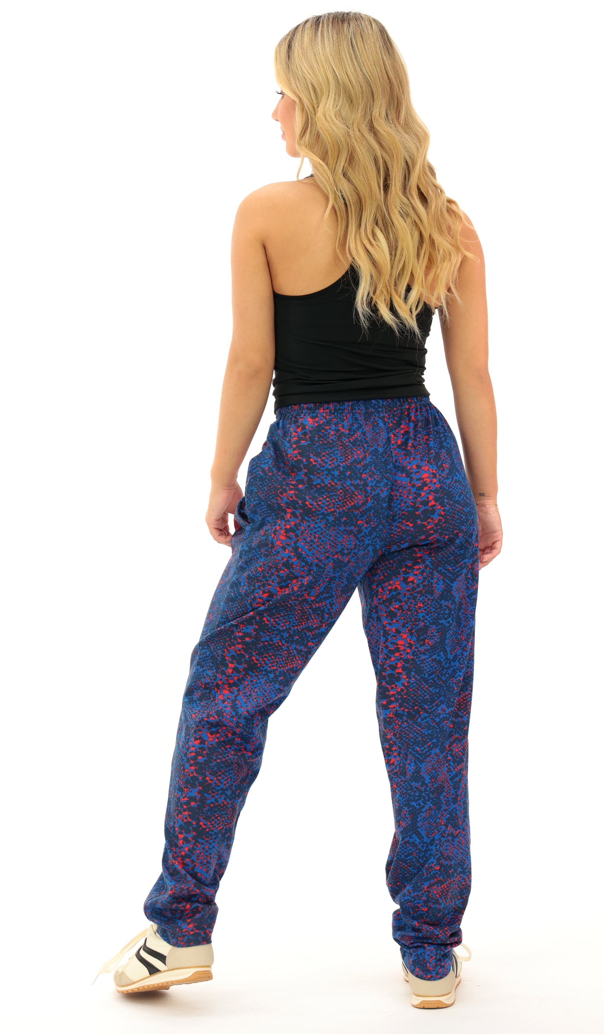 Zubaz NFL Adult Unisex for Men and Women Z88 Embroidered Post Pattern Pants, New York Giants