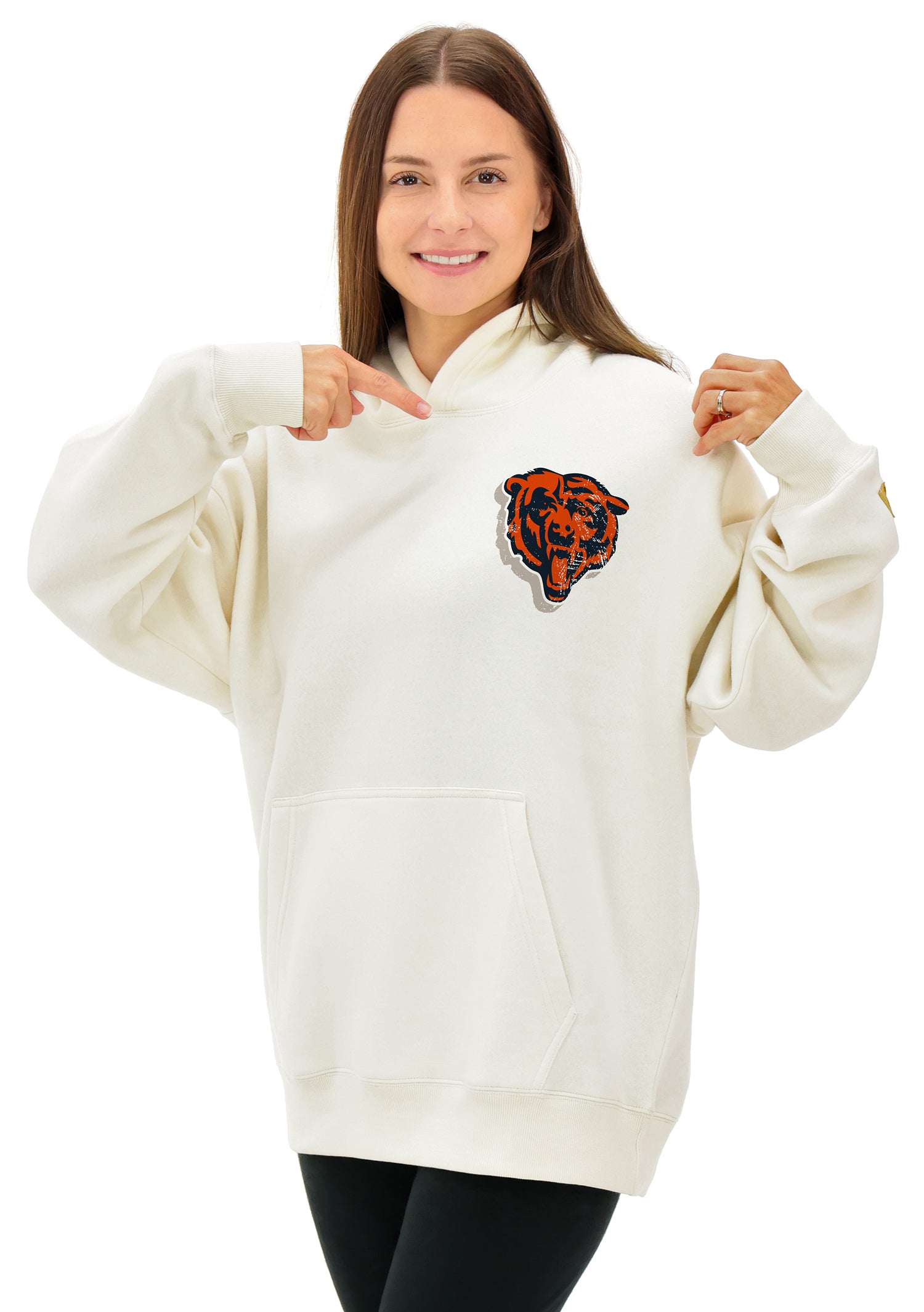 Zubaz NFL Chicago Bears Adult Unisex Off White 2 Color Zebra 90s Vinta