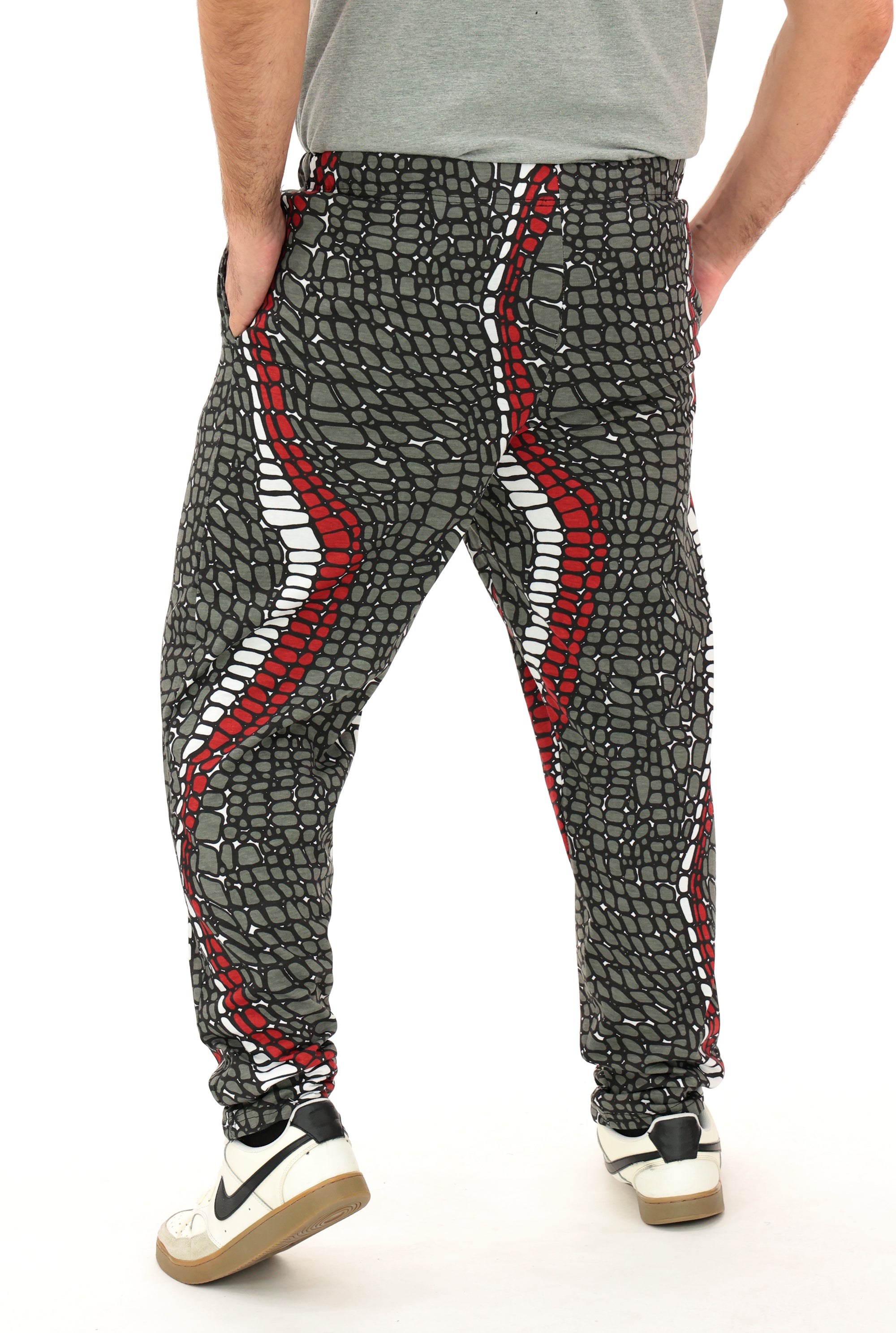 Zubaz NFL Adult Unisex Z88 Embroidered Gator 3 Color Pants, Atlanta Falcons
