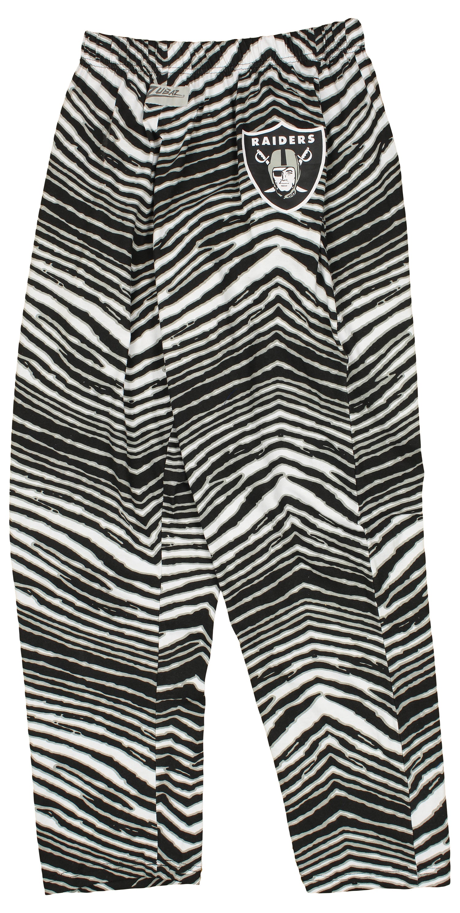 Zubaz Las Vegas Raiders NFL Men's Zebra Left Hip Logo Lounge Pant