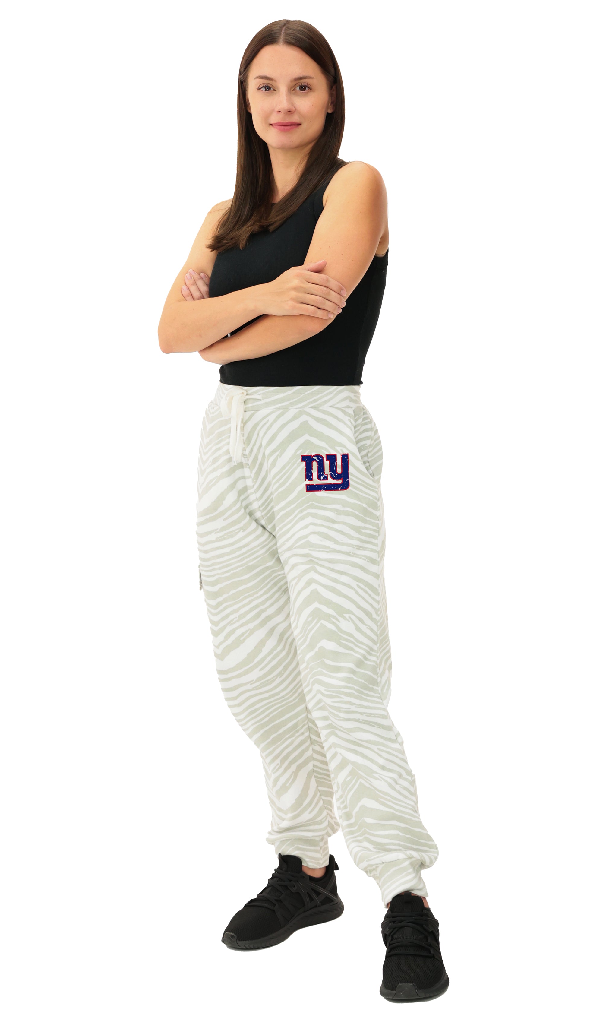 Zubaz NFL  UNISEX 90s Team Cargo Joggers - Zebra 2 Color, NEW YORK GIANTS - Official NFL Giants Zubaz Apparel (35 of 56)