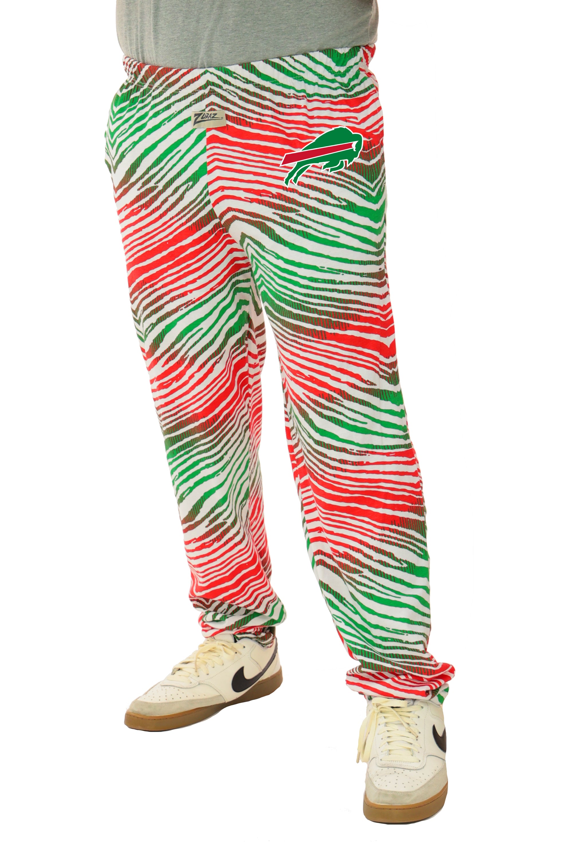 Zubaz NFL Buffalo Bills Adult Unisex 3 Color Zebra Holiday Ombre Z88 E