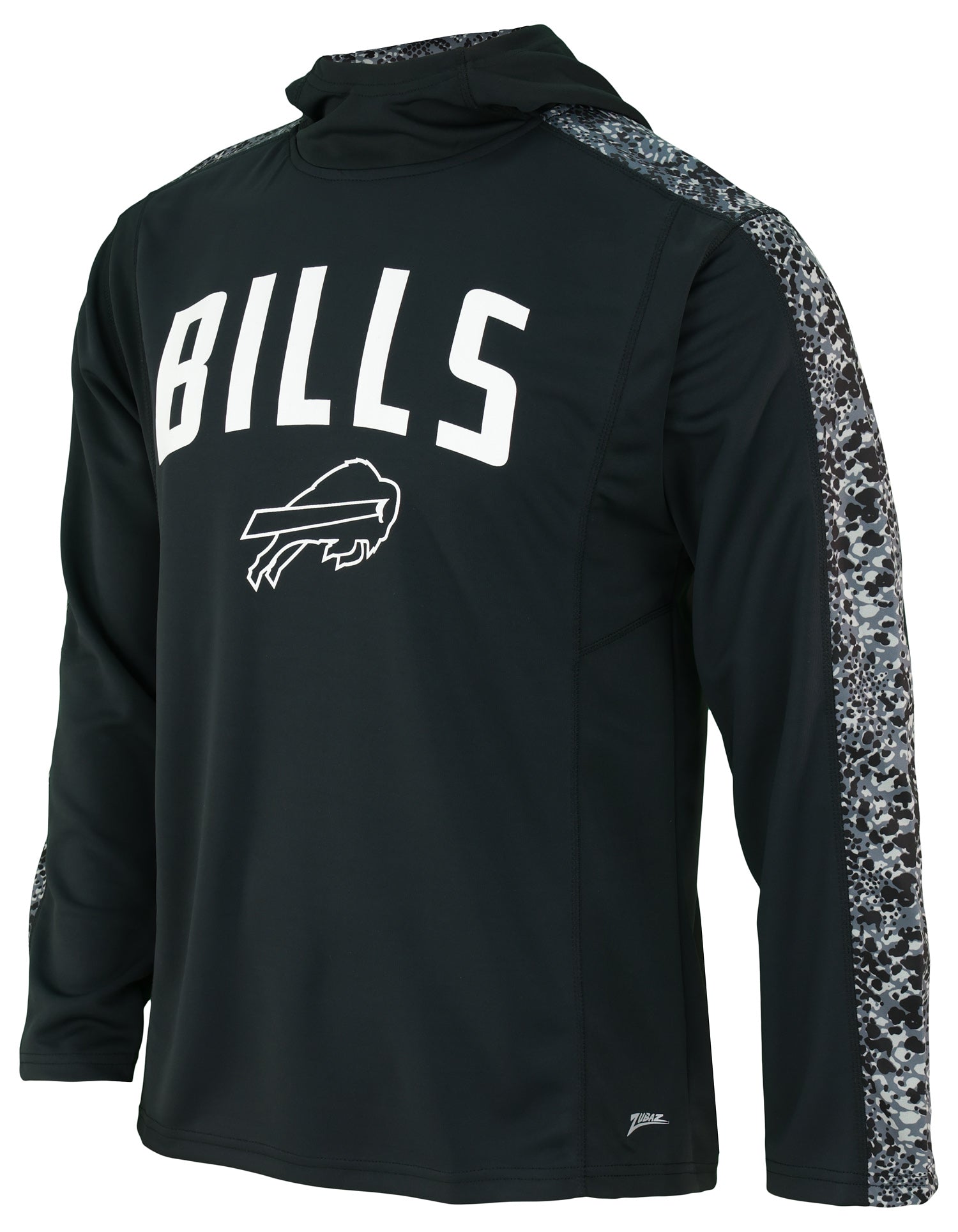 Zubaz NFL Men's Elevated Team Name Hoodie Buffalo Bills