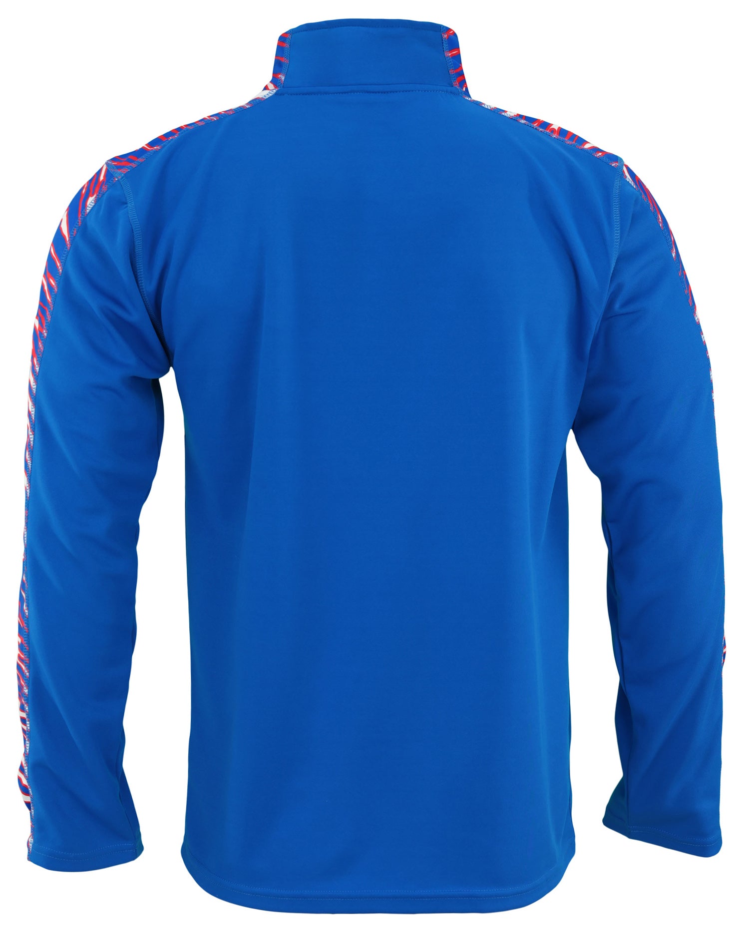 Zubaz NFL Men's Elevated 1/4 Zip Zebra Sweatshirt, Buffalo Bills