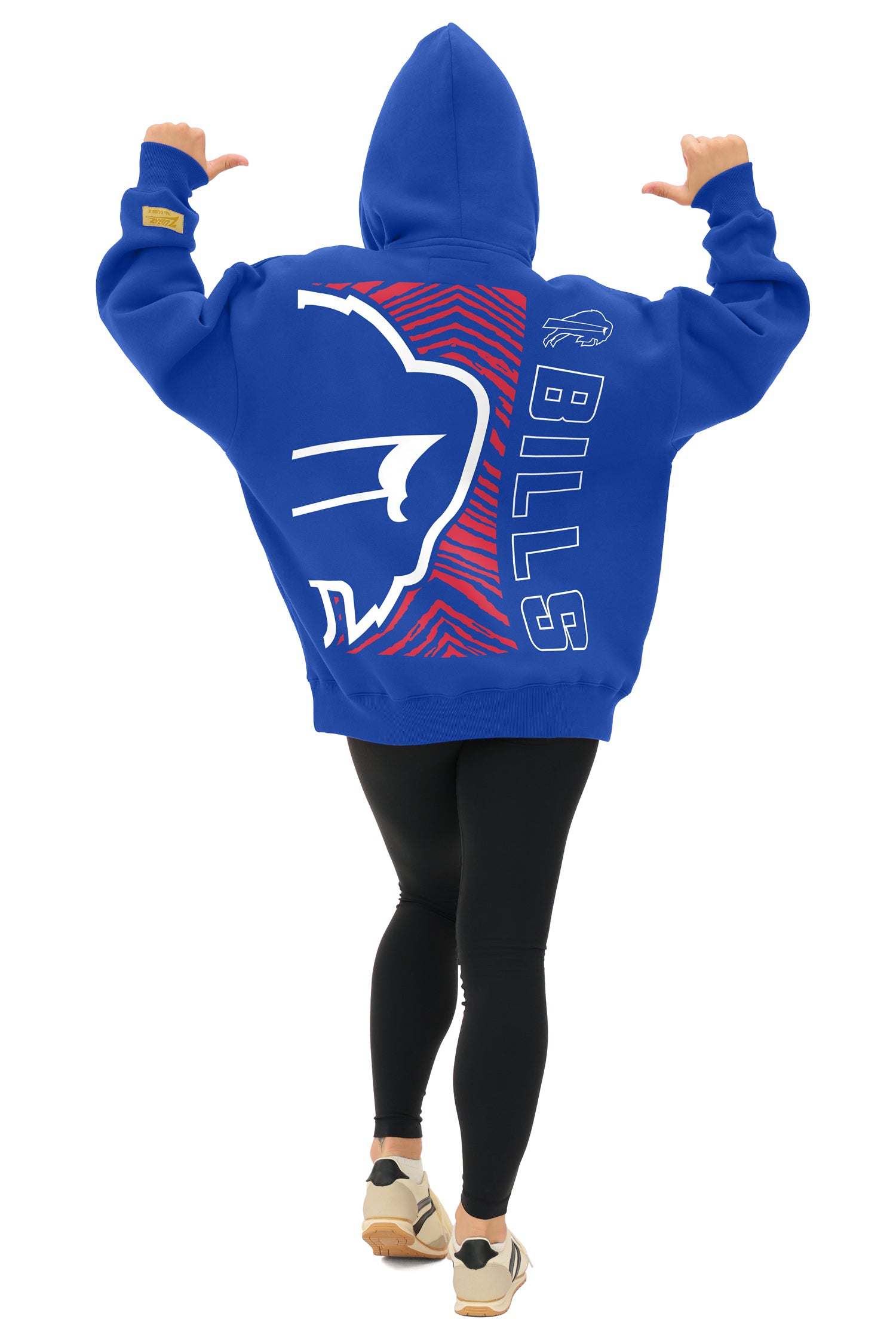 Zubaz NFL   90s Drop Shoulder Hoodie -MVP, BUFFALO BILLS