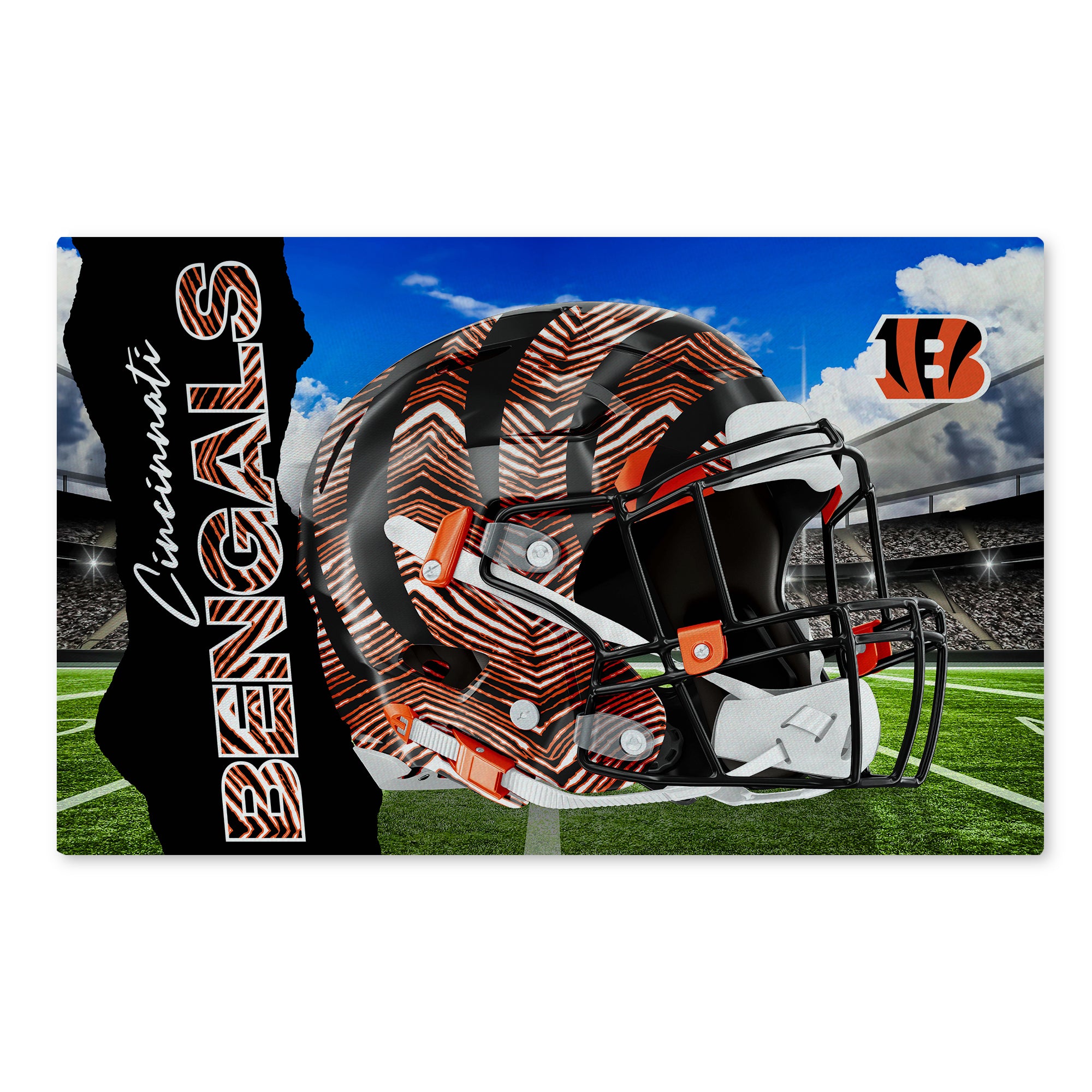 Zubaz X Northwest 20X32 WASHABLE RUG ZUBAZ - BENGALS