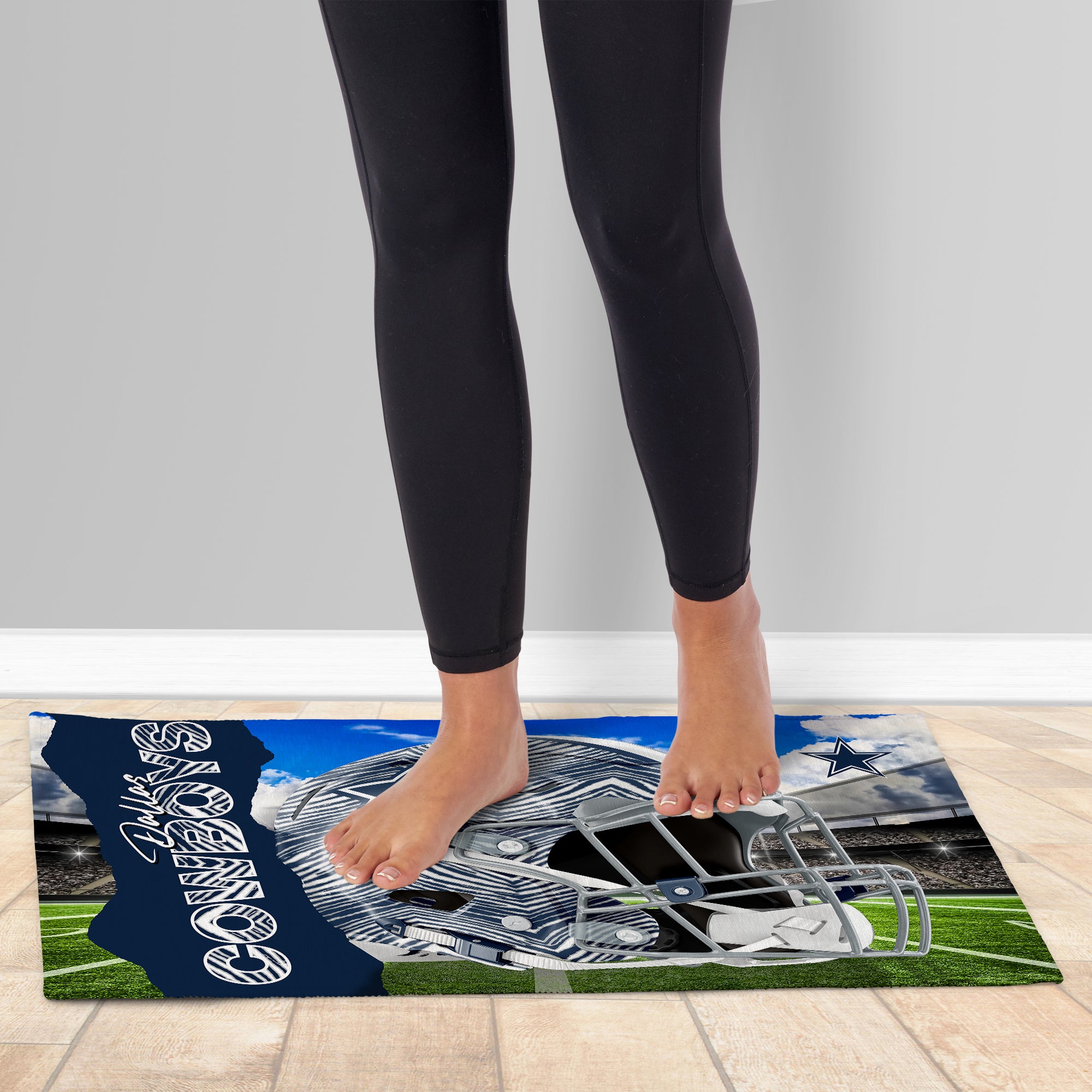 Zubaz X Northwest 20X32 WASHABLE RUG ZUBAZ - COWBOYS