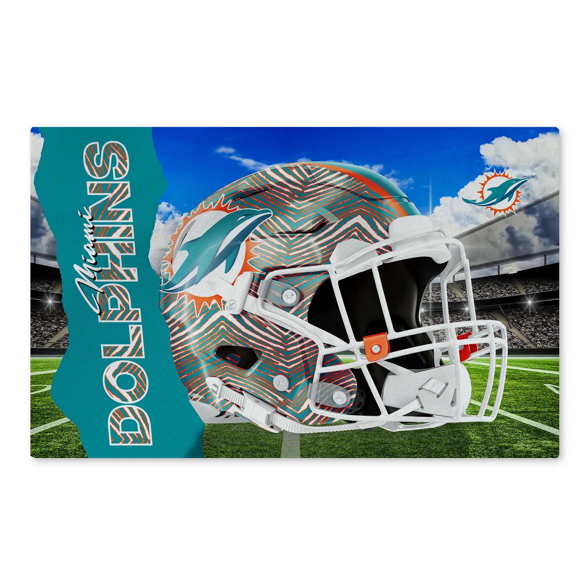 Zubaz X Northwest 20X32 WASHABLE RUG ZUBAZ - DOLPHINS