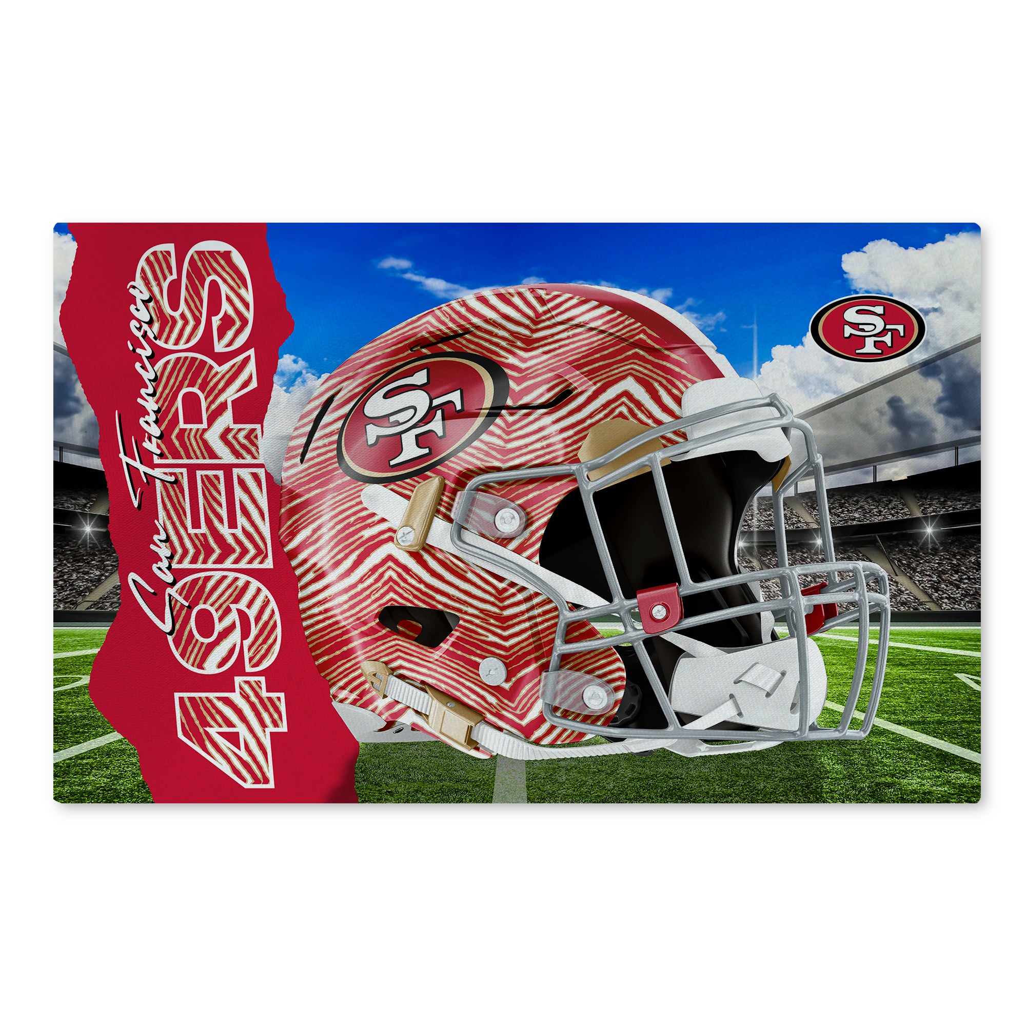 Zubaz X Northwest 20X32 WASHABLE RUG ZUBAZ - 49ERS