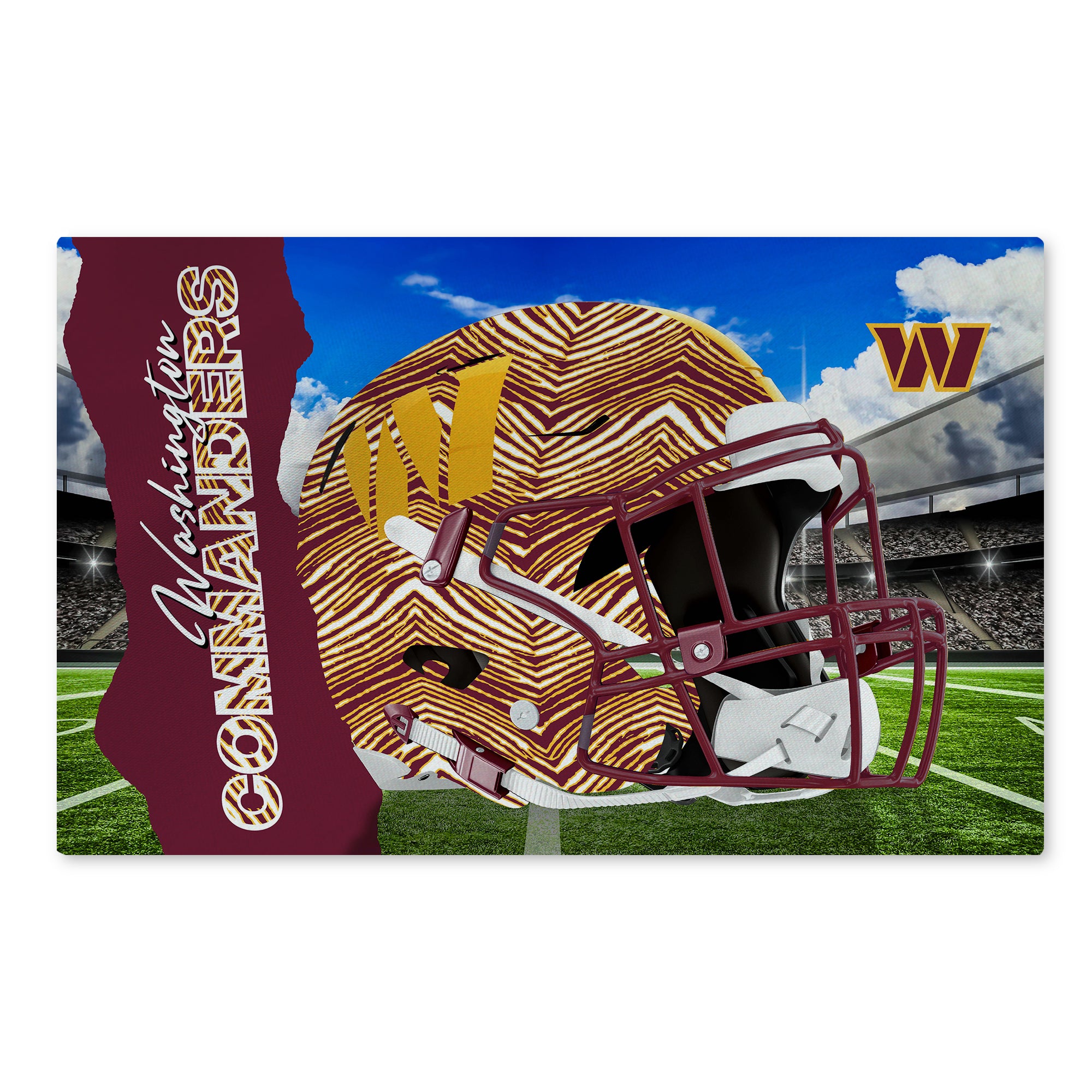 Zubaz X Northwest 20X32 WASHABLE RUG ZUBAZ - COMMANDERS