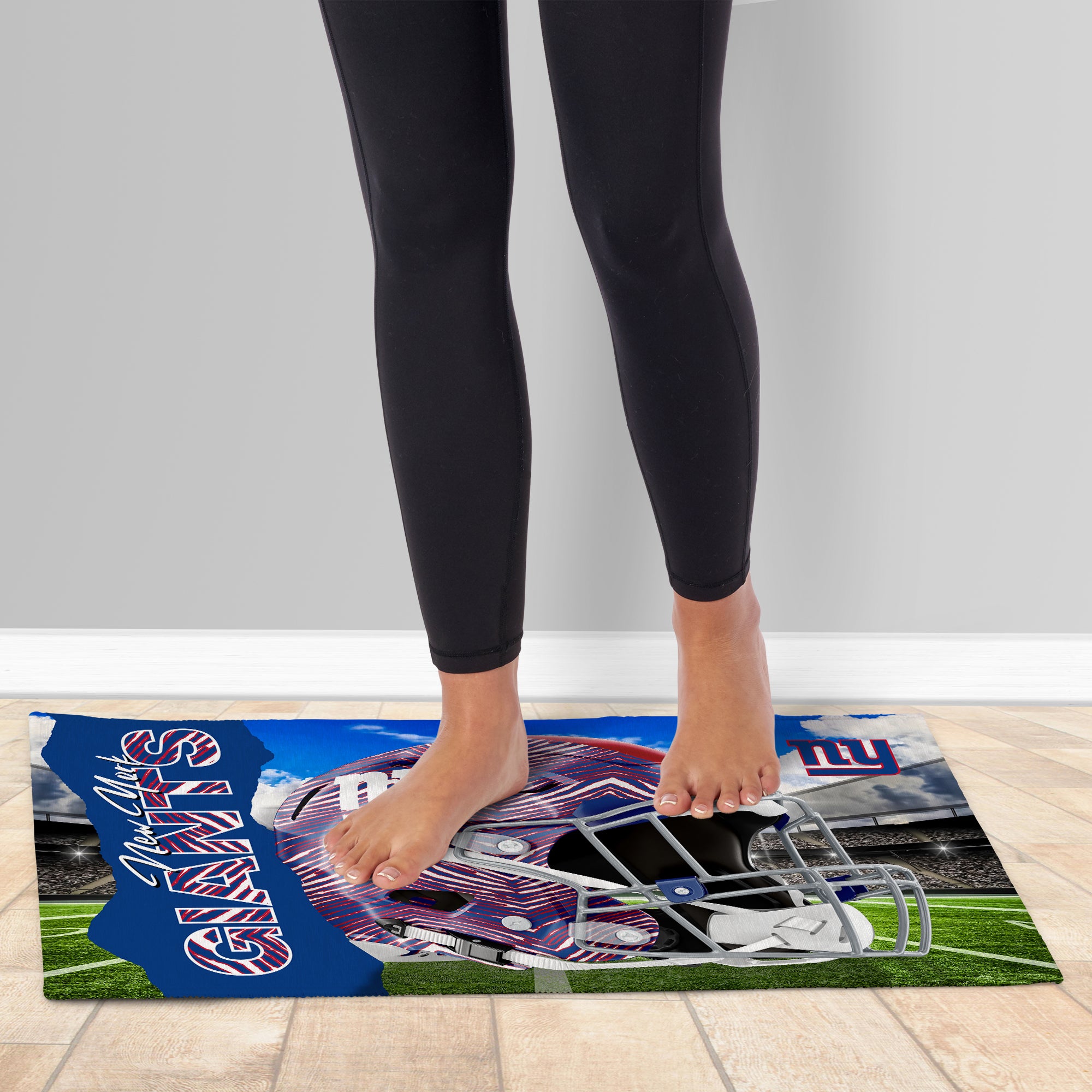 Zubaz X Northwest 20X32 WASHABLE RUG ZUBAZ - NY GIANTS