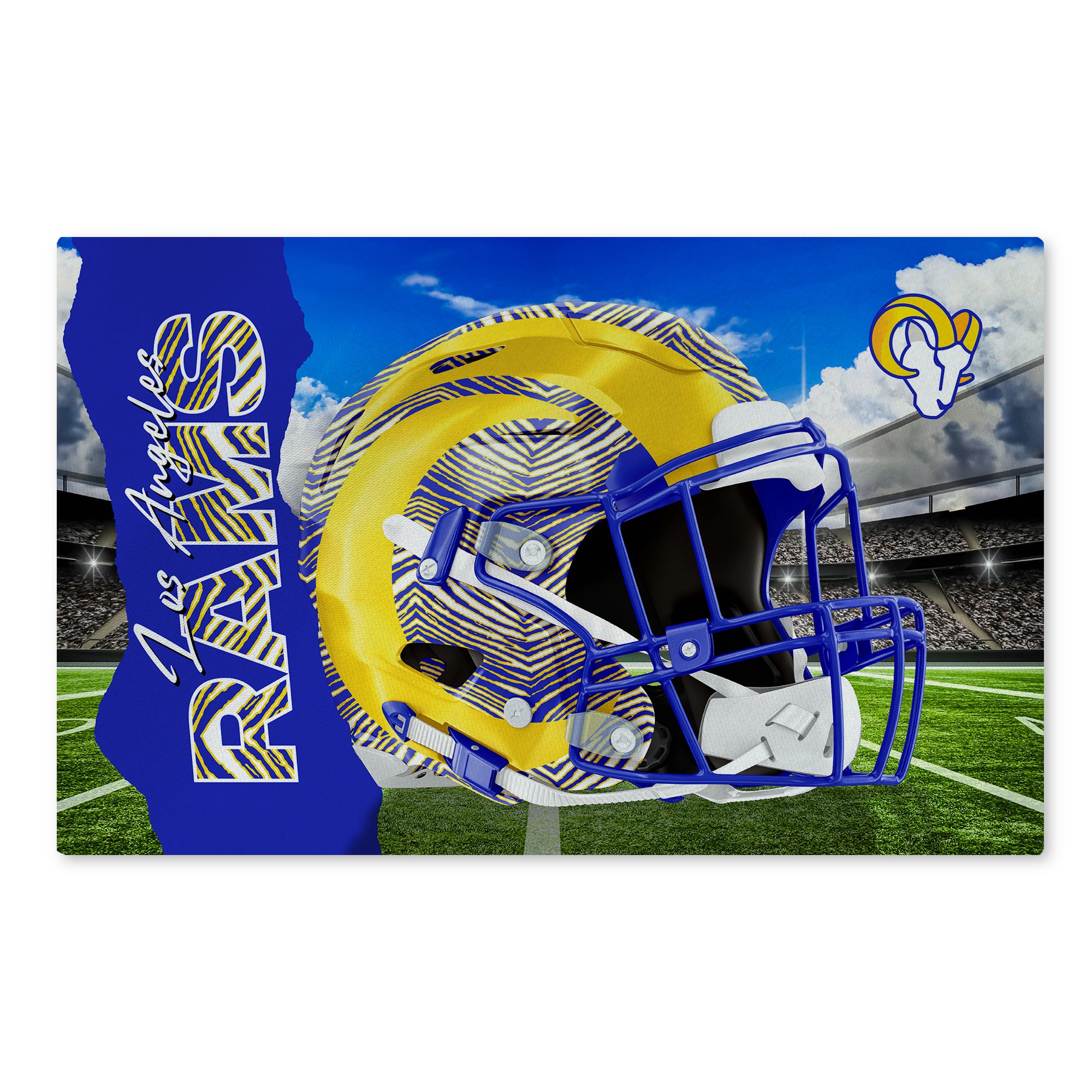 Zubaz X Northwest 20X32 WASHABLE RUG ZUBAZ - LA RAMS