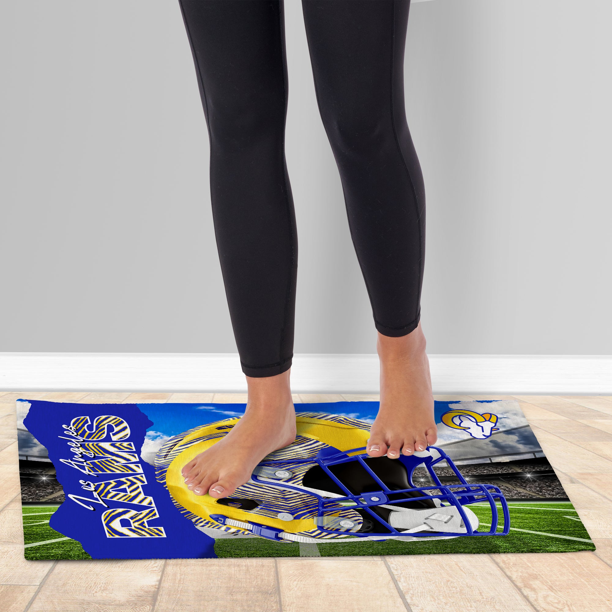 Zubaz X Northwest 20X32 WASHABLE RUG ZUBAZ - LA RAMS