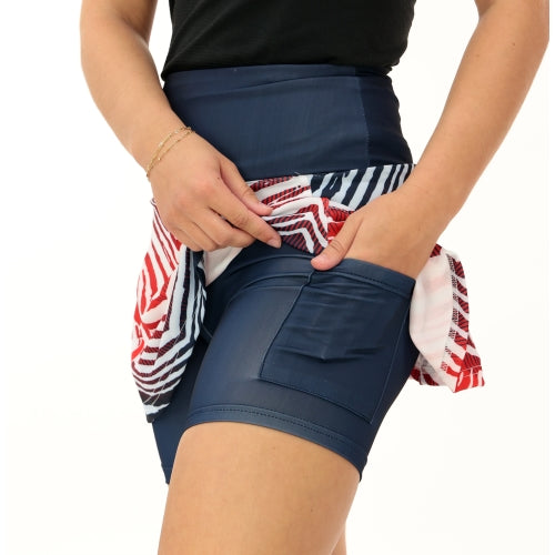 Zubaz NFL Women's Zebra Ombre Skort Team Primary Logo, Houston Texans