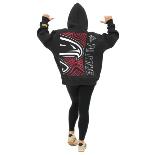 Zubaz NFL   90s Drop Shoulder Hoodie -MVP, ATLANTA FALCONS